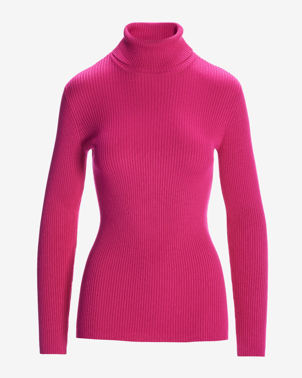 Ribbed Turtleneck Sweater Cabaret Pink