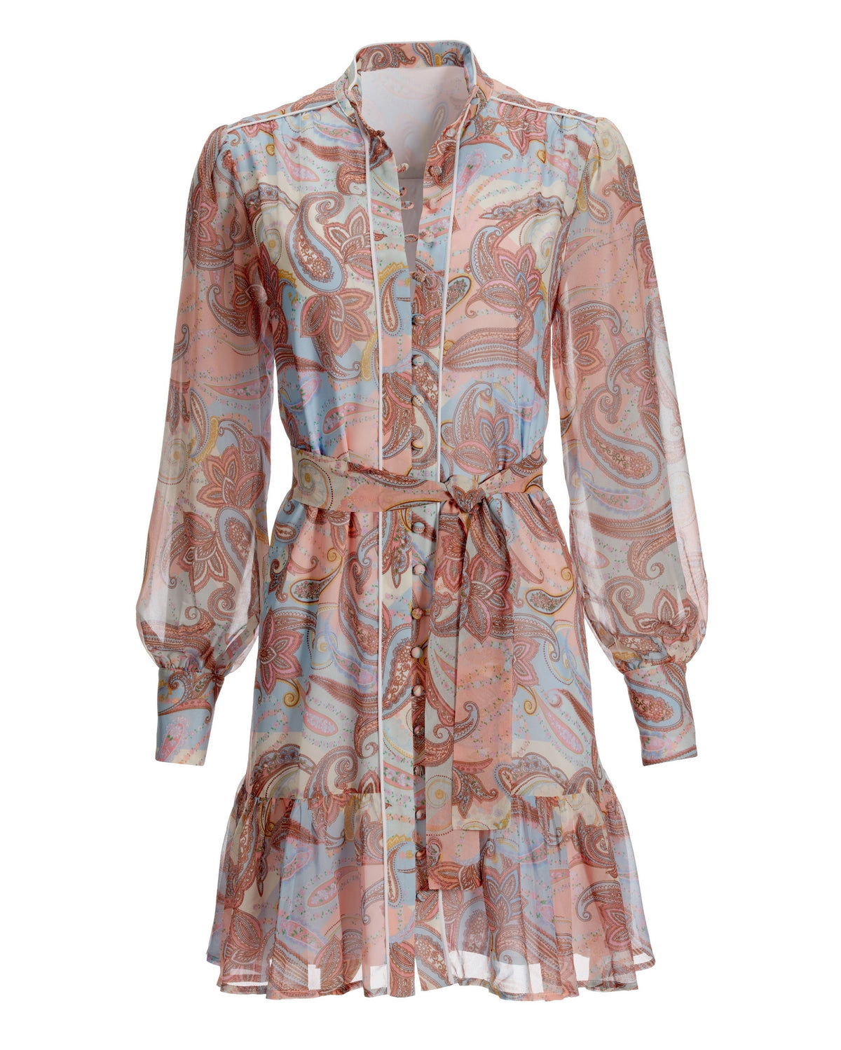 Pastel Paisley Patchwork Dress Multi