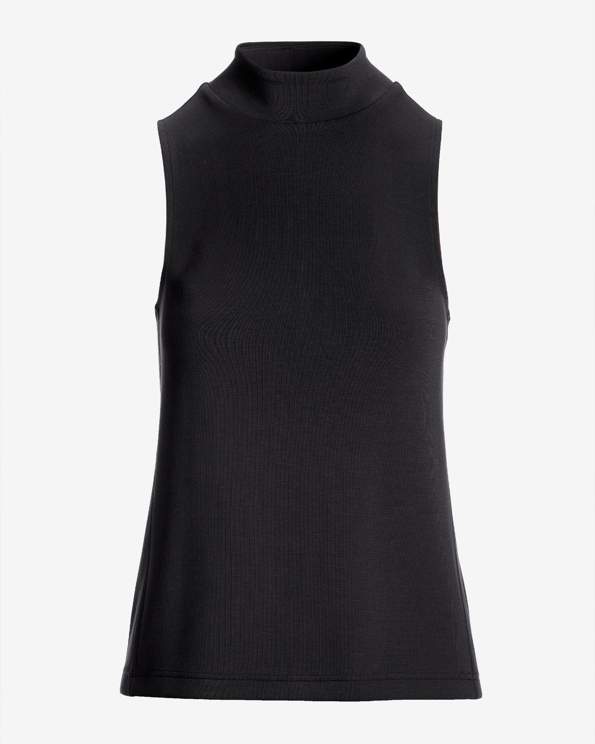 Luxe Lounge Mock Neck Top Black