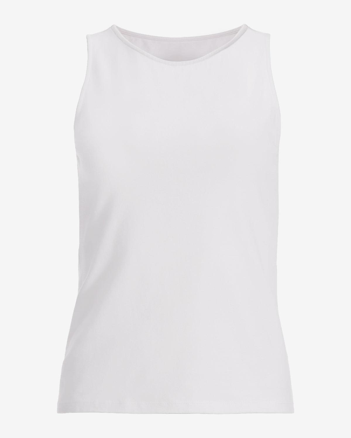 So Sexy High Neck Tank Knit Top White