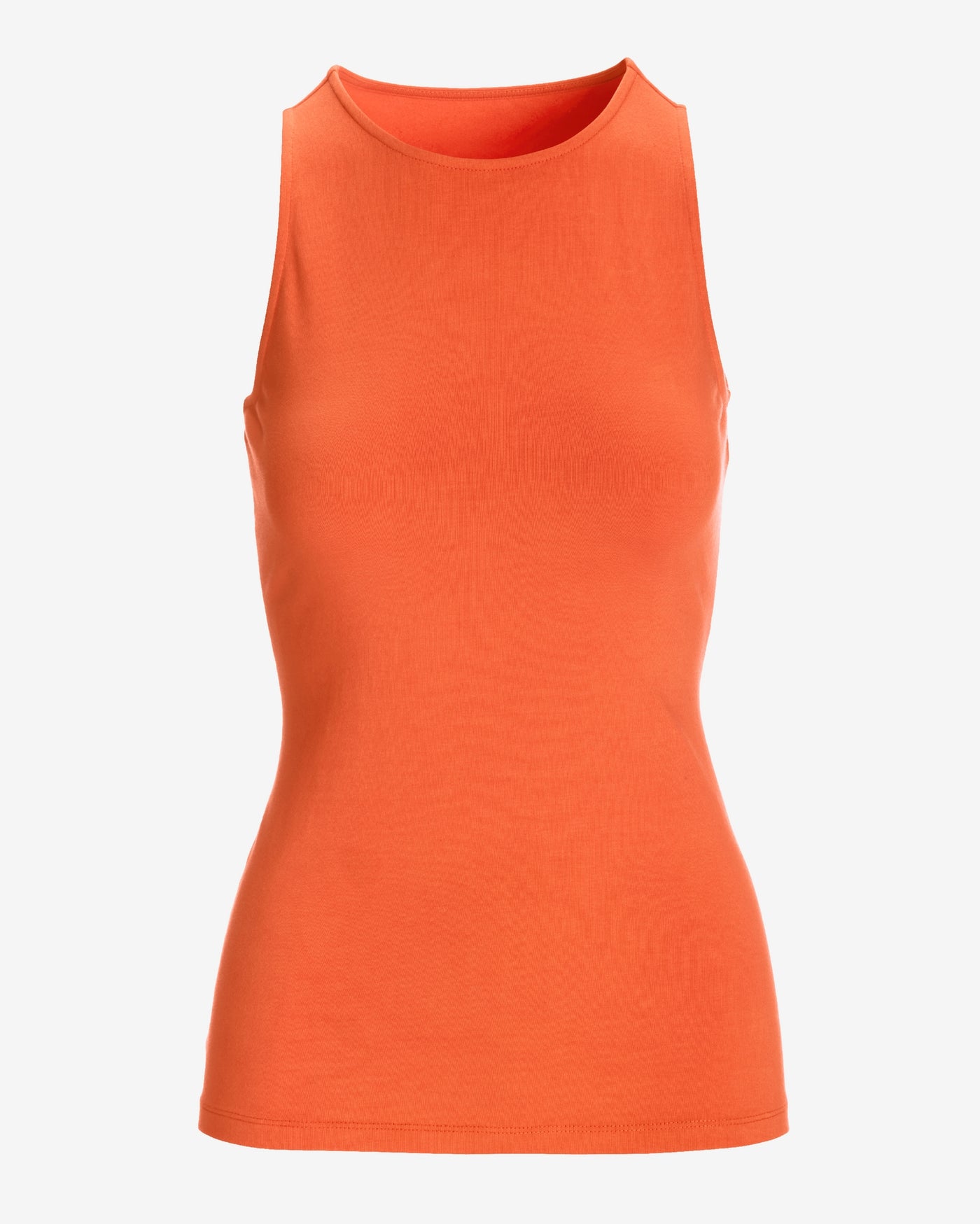 So Sexy High Neck Tank Knit Top Flame