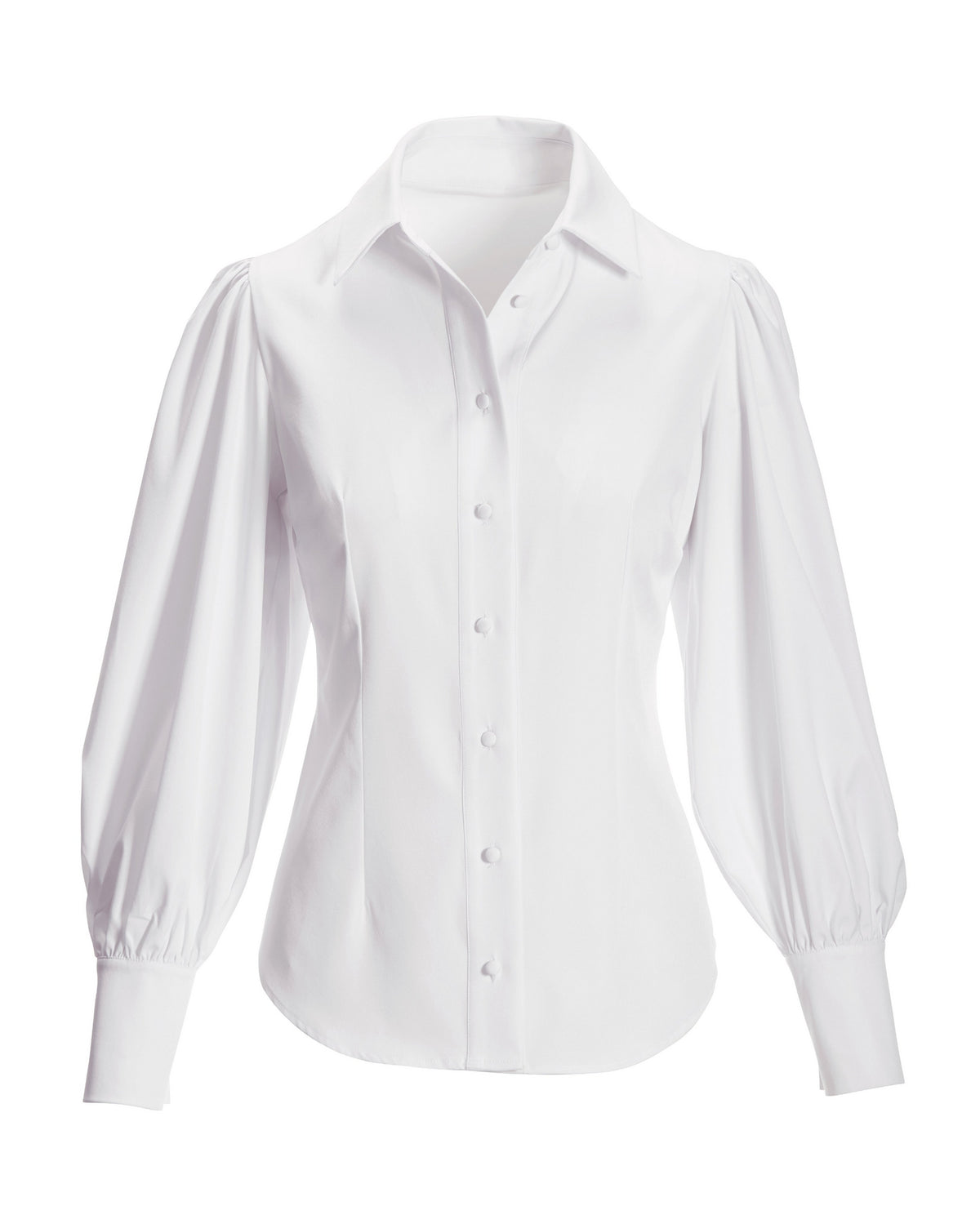 Victoria Chic Drama Sleeve Shirt White
