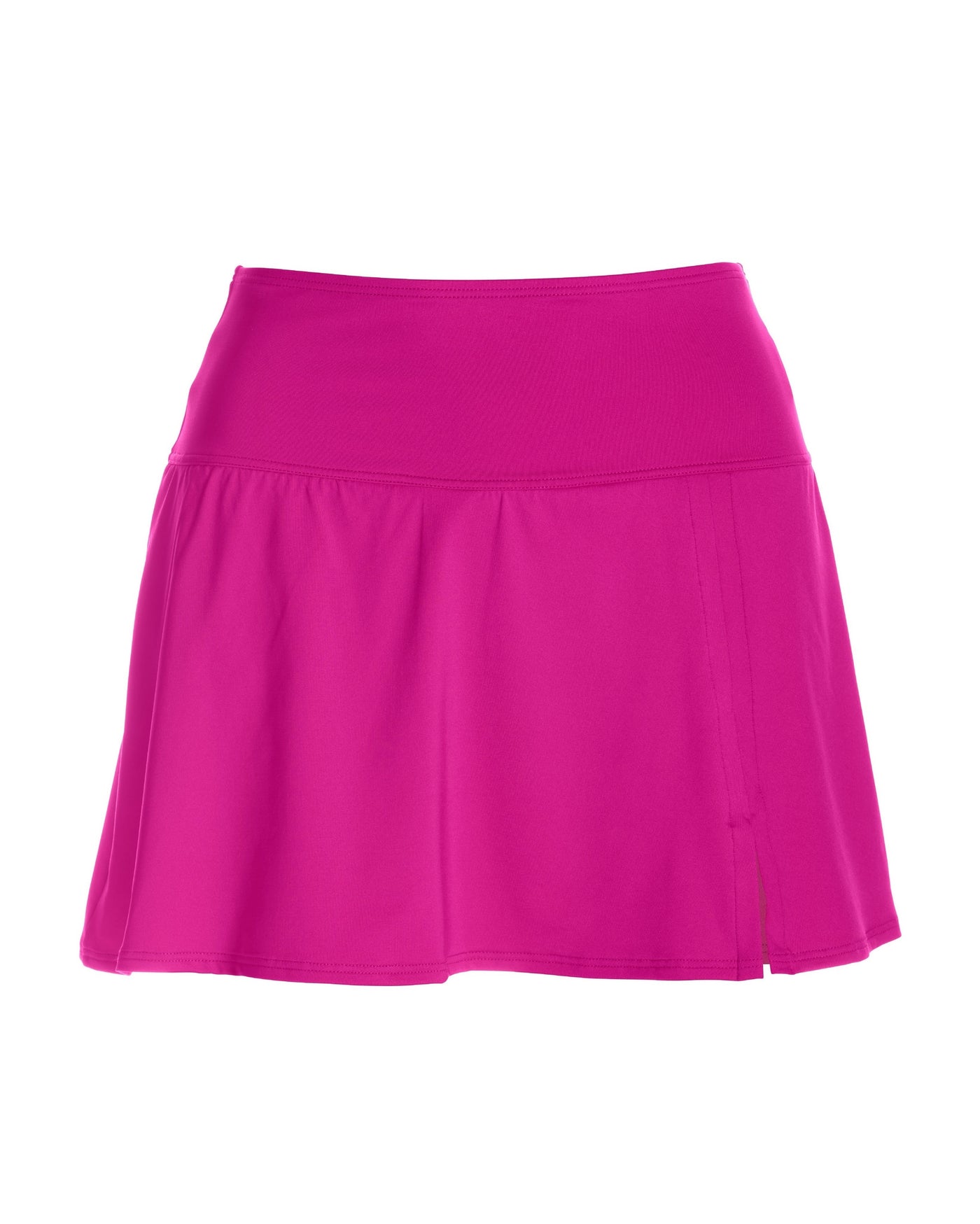 Swim Sense High-Waisted Skirted Bottom Fuchsia Red