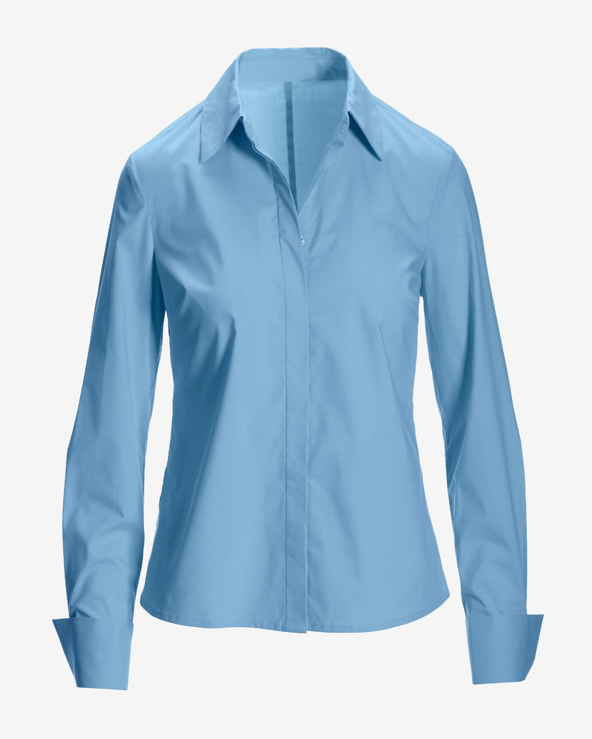 Sophia Button Up Poplin Shirt Blue Bell