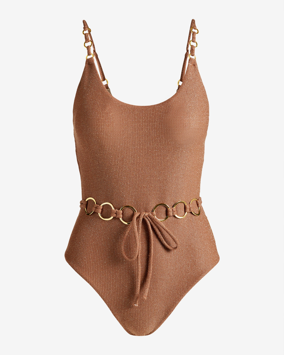 PQ Swim x Boston Proper Hardware Detail One Piece Mocha