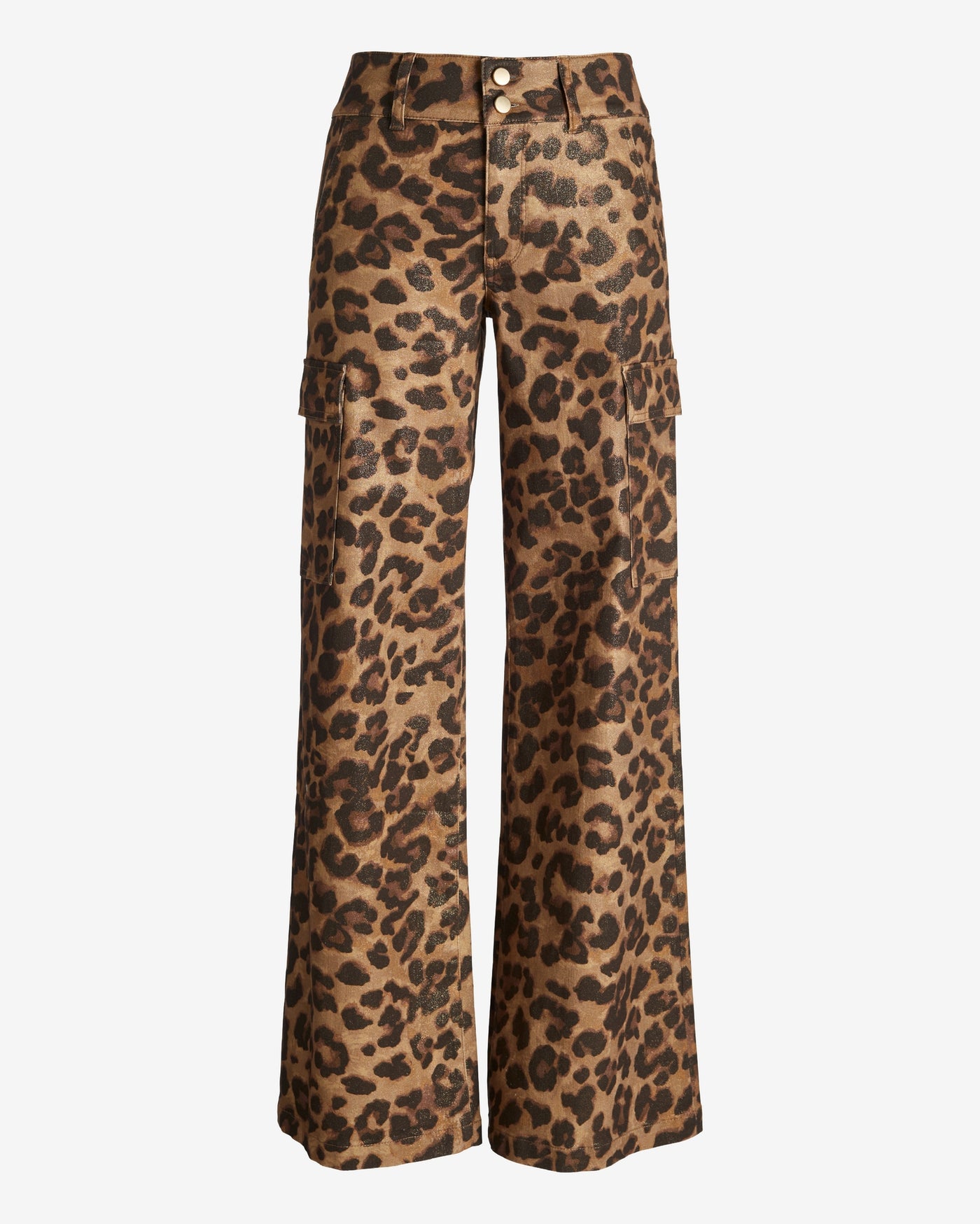 Metallic Leopard Cargo Jean Gilded Cheetah