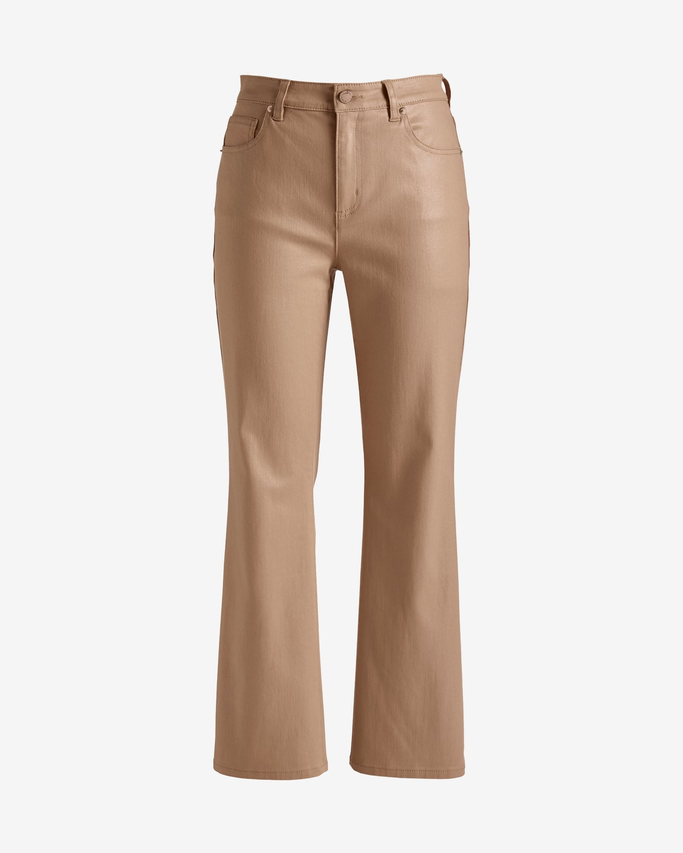 Monterey Kick Flare Coated Jean Cappuccino
