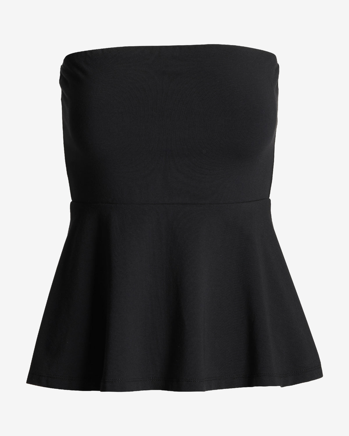 So Sexy Peplum Tube Top Proper Black