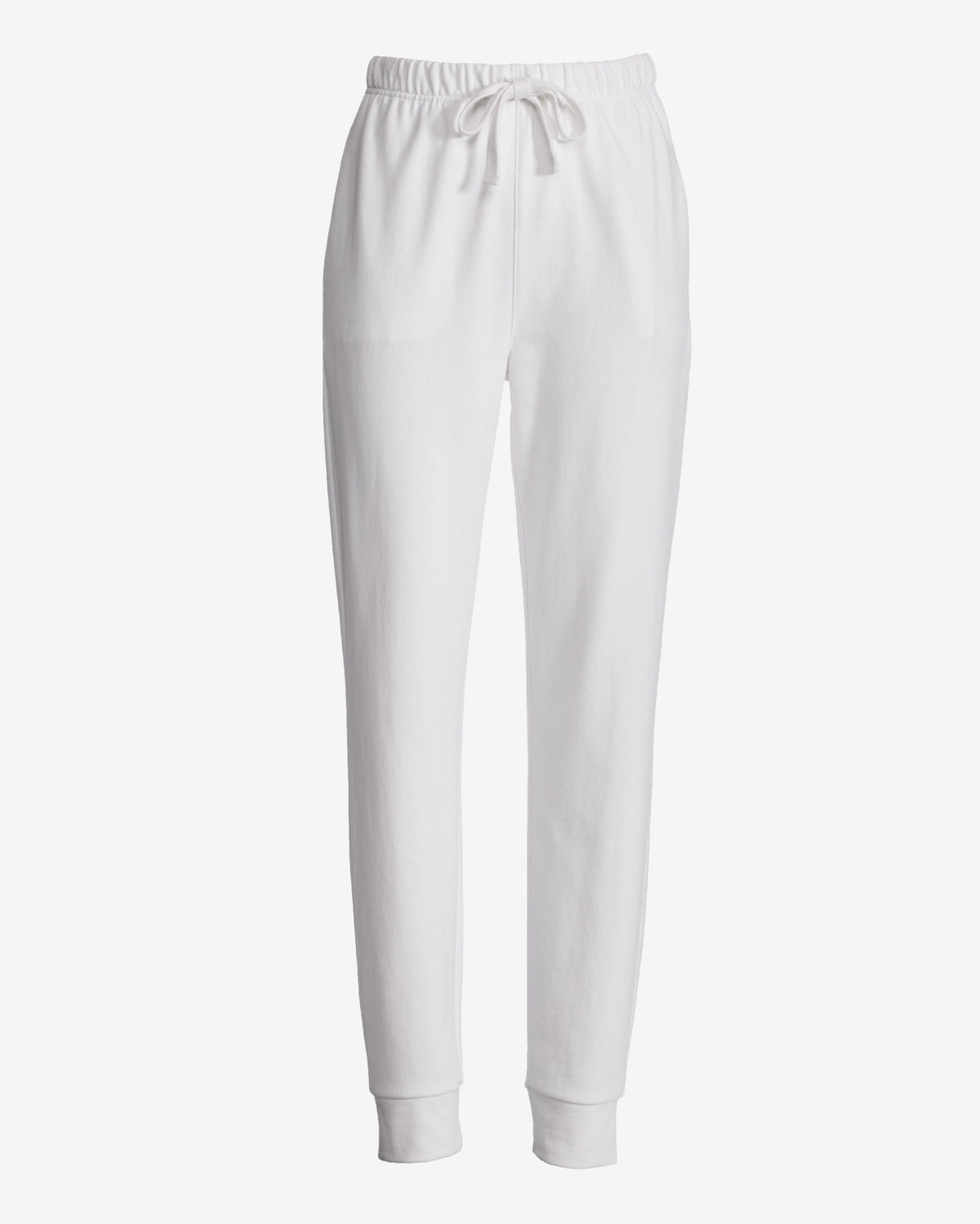 Cotton Comfort Drawstring Pocket Jogger White