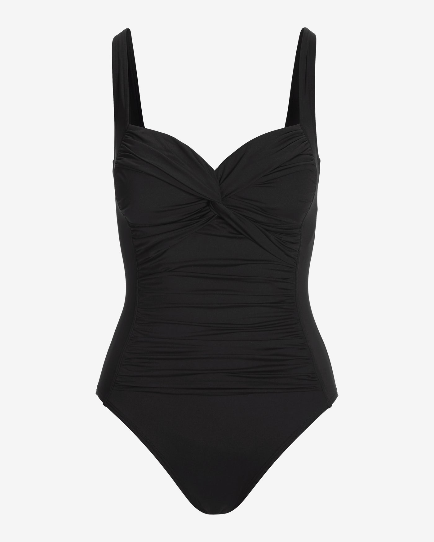Swim Sense Twist Front One-Piece Swimsuit Proper Black