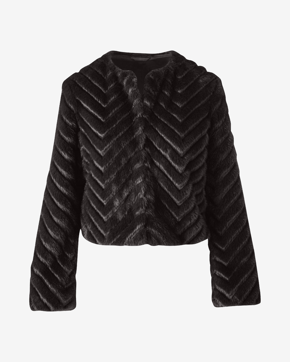 Faux Fur Chevron Grooved Chubby Chocolate Torte