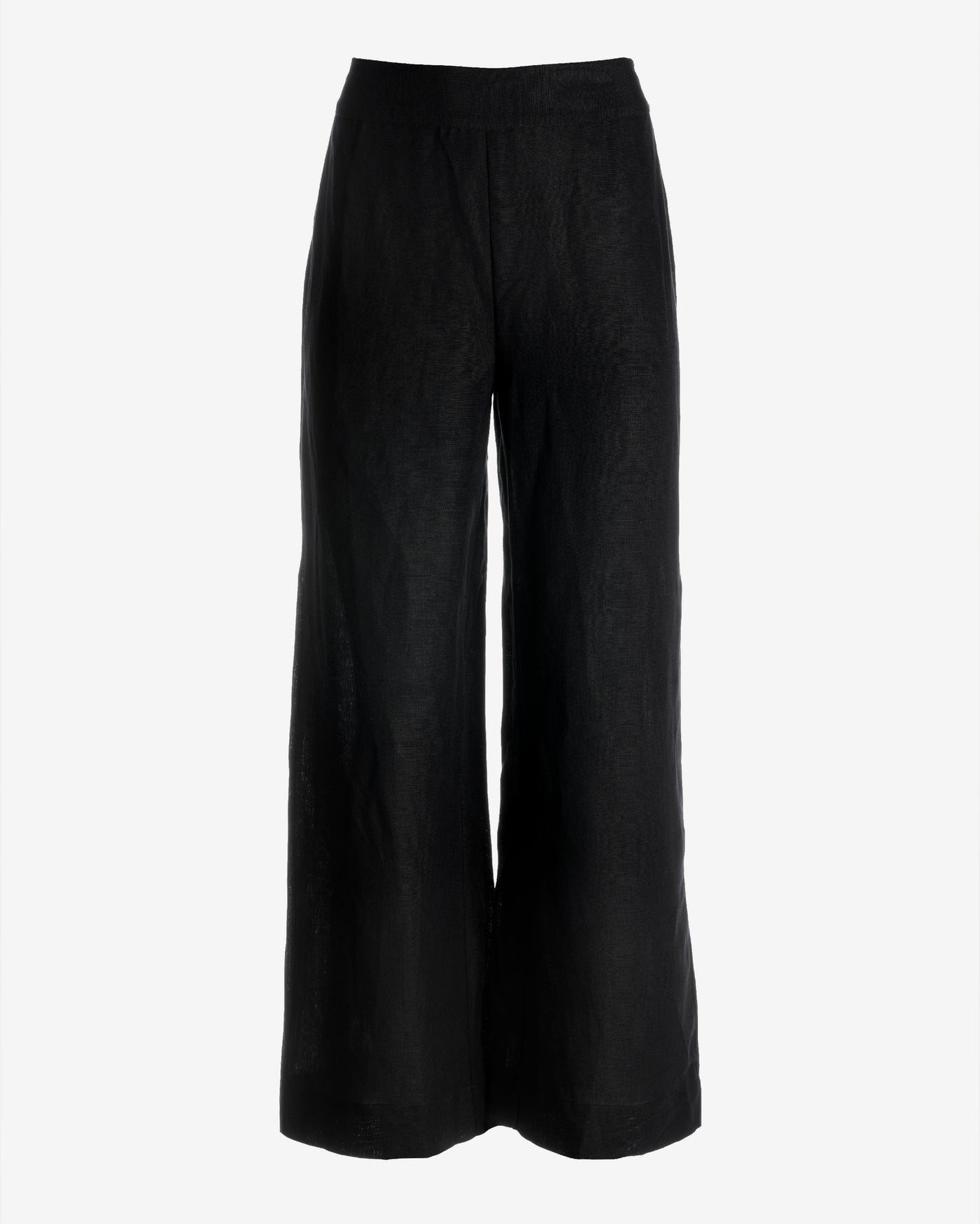 Malibu Linen Cropped Pant Black