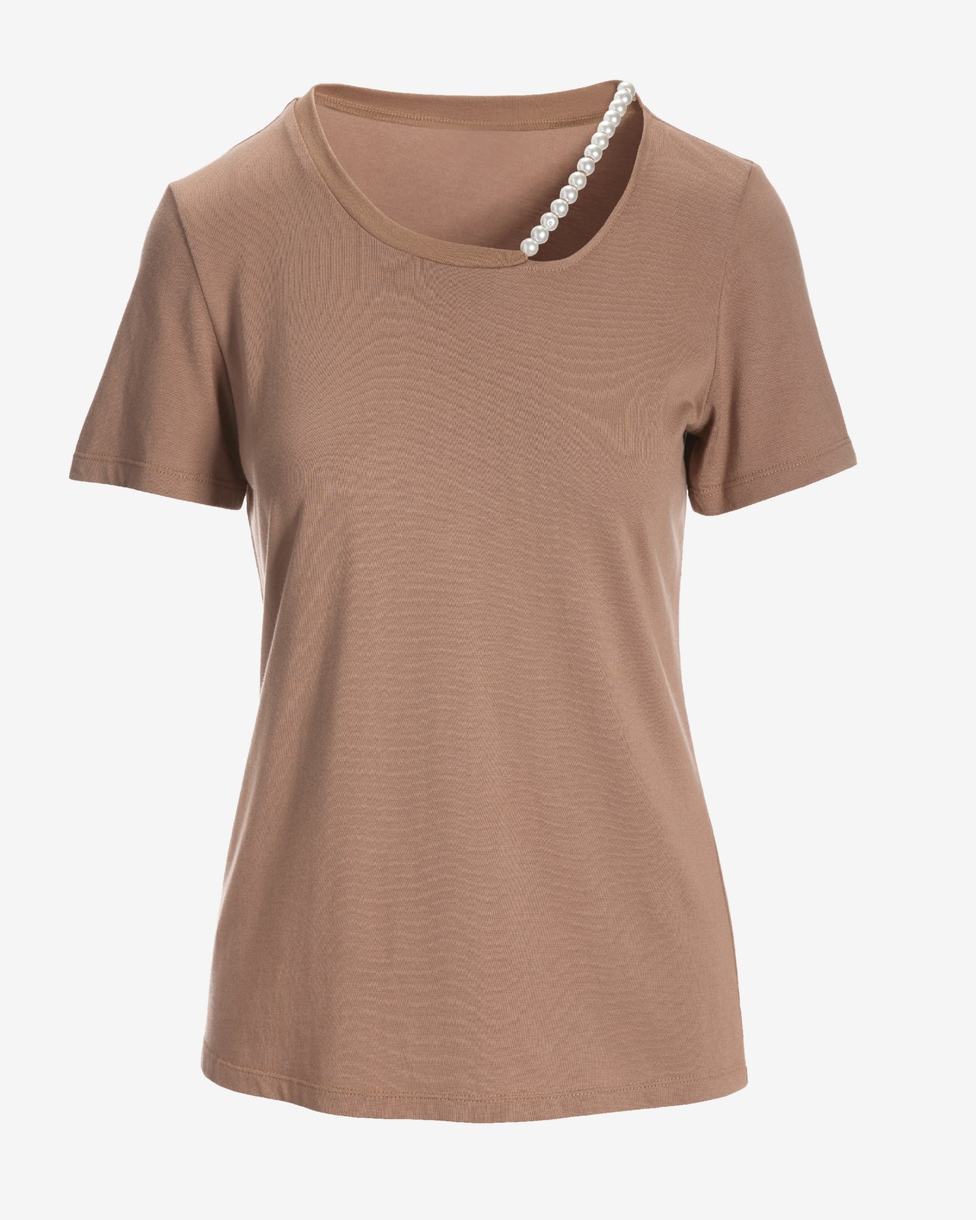 Pearl Cut Out T Shirt Chanterelle