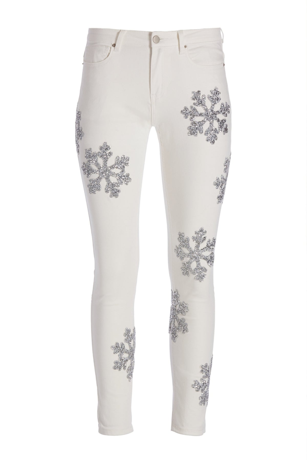 Snowflake Jean Winter White