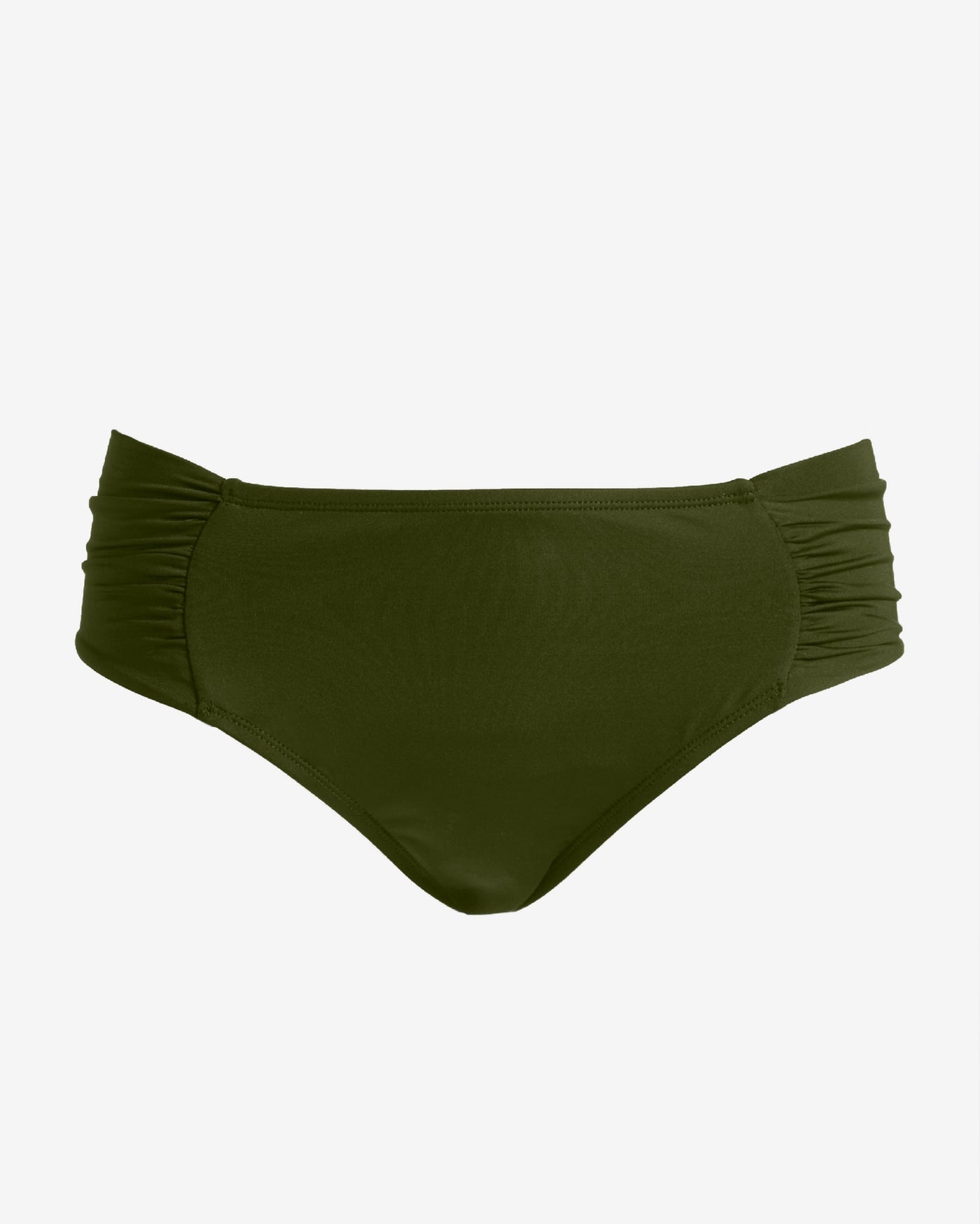 Swim Sense Side Ruched Bikini Bottom Forest Night