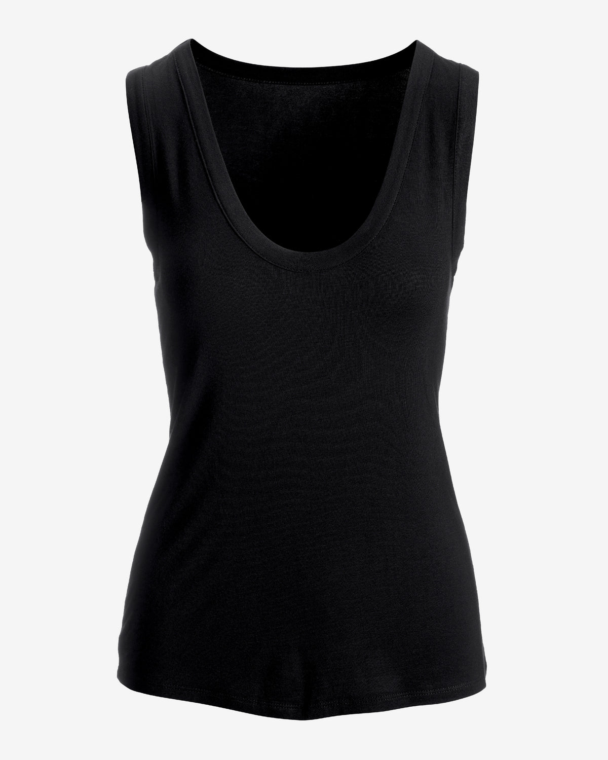 So Effortless Scoop-Neck Tank Top Black