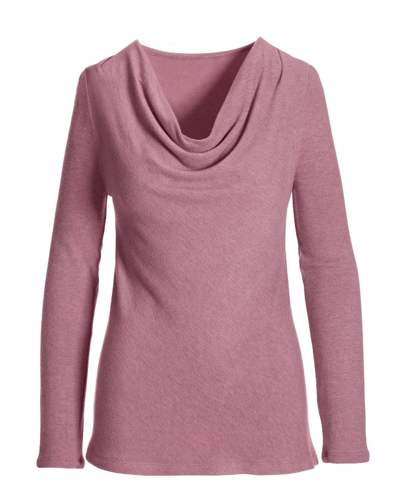 Hacci Cowl Neck Top Pink
