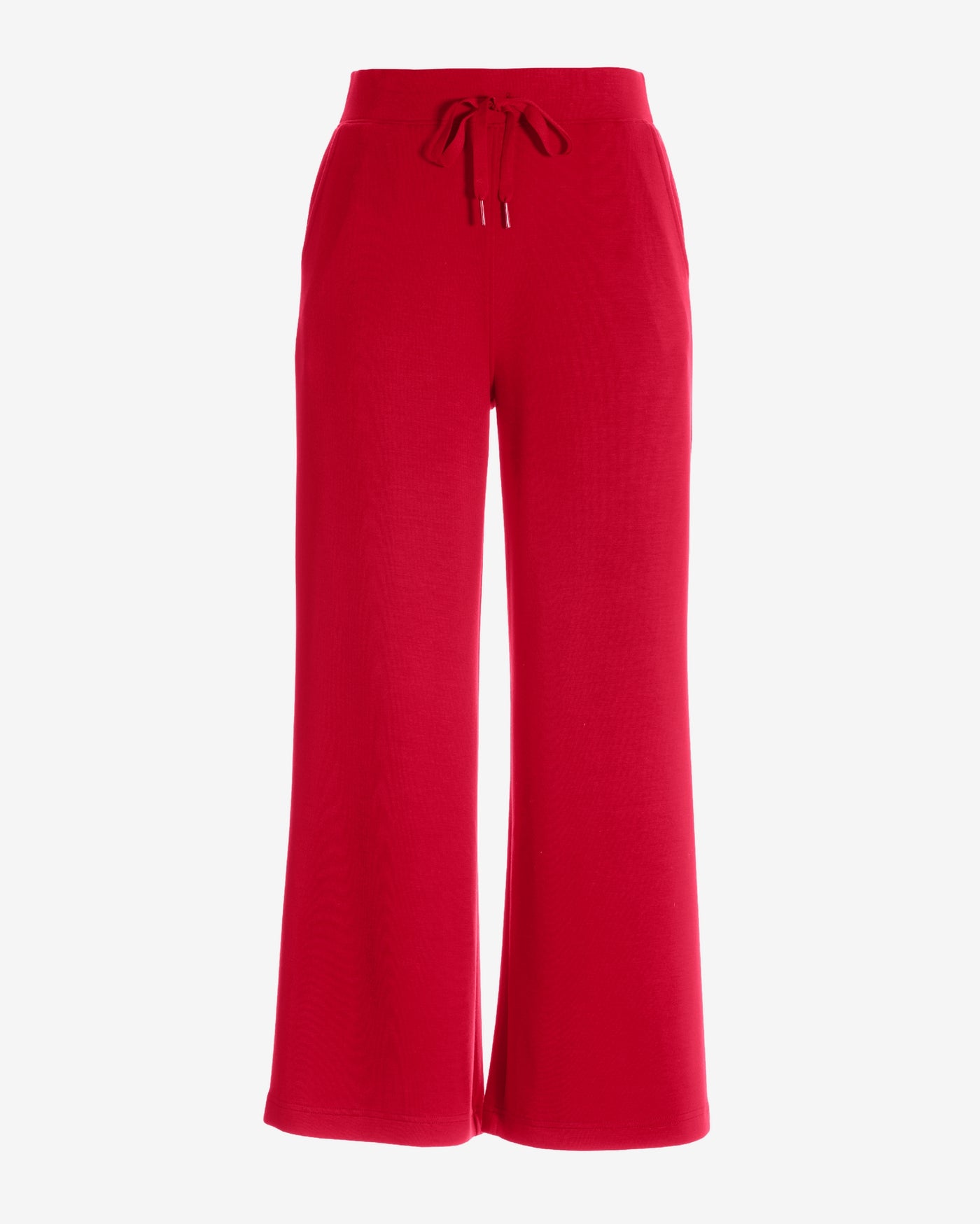 Luxe Lounge Drawstring Wide Leg Pant Racing Red