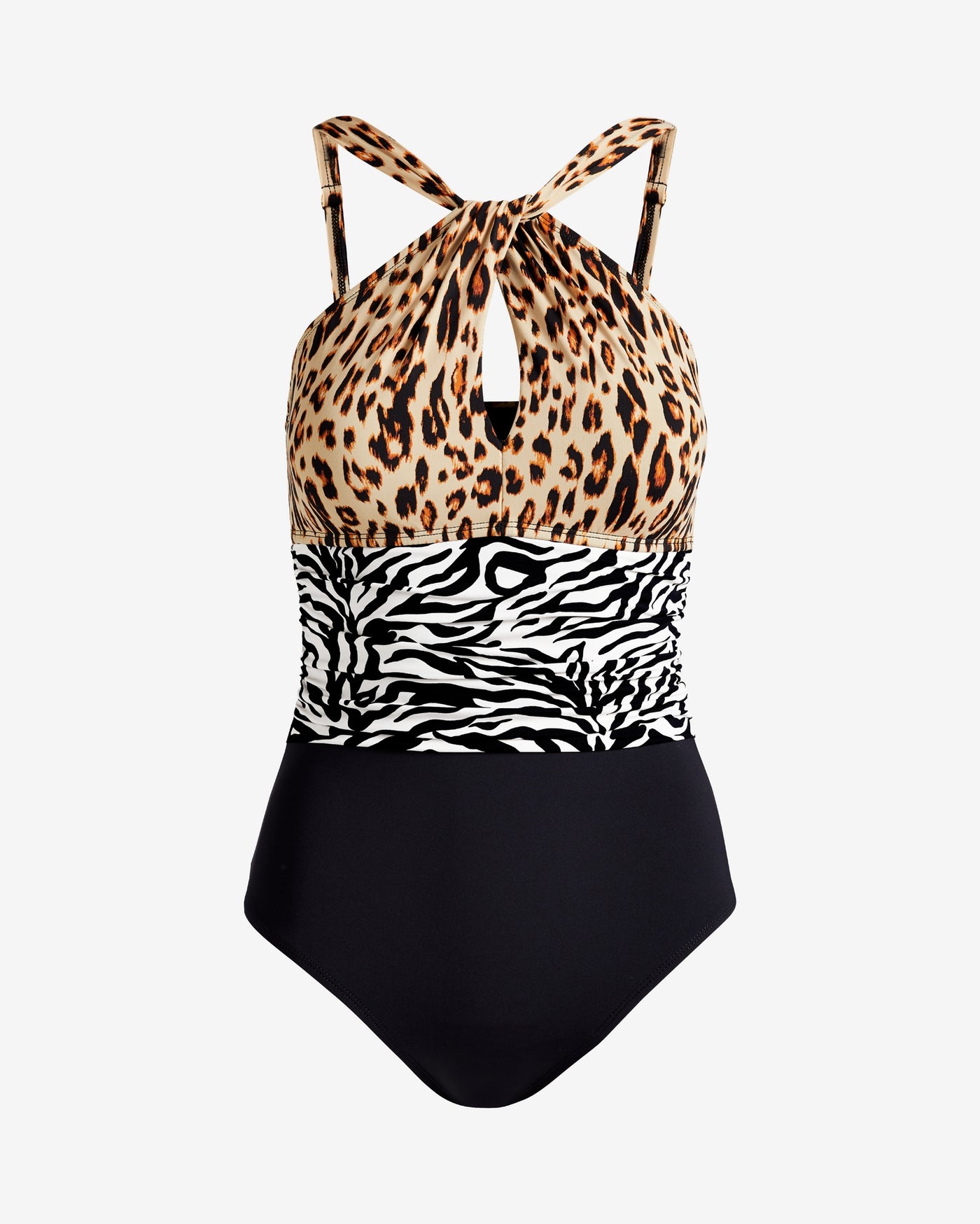 Bleu Rod Beattie Mixed Animal Keyhole One Piece Multi