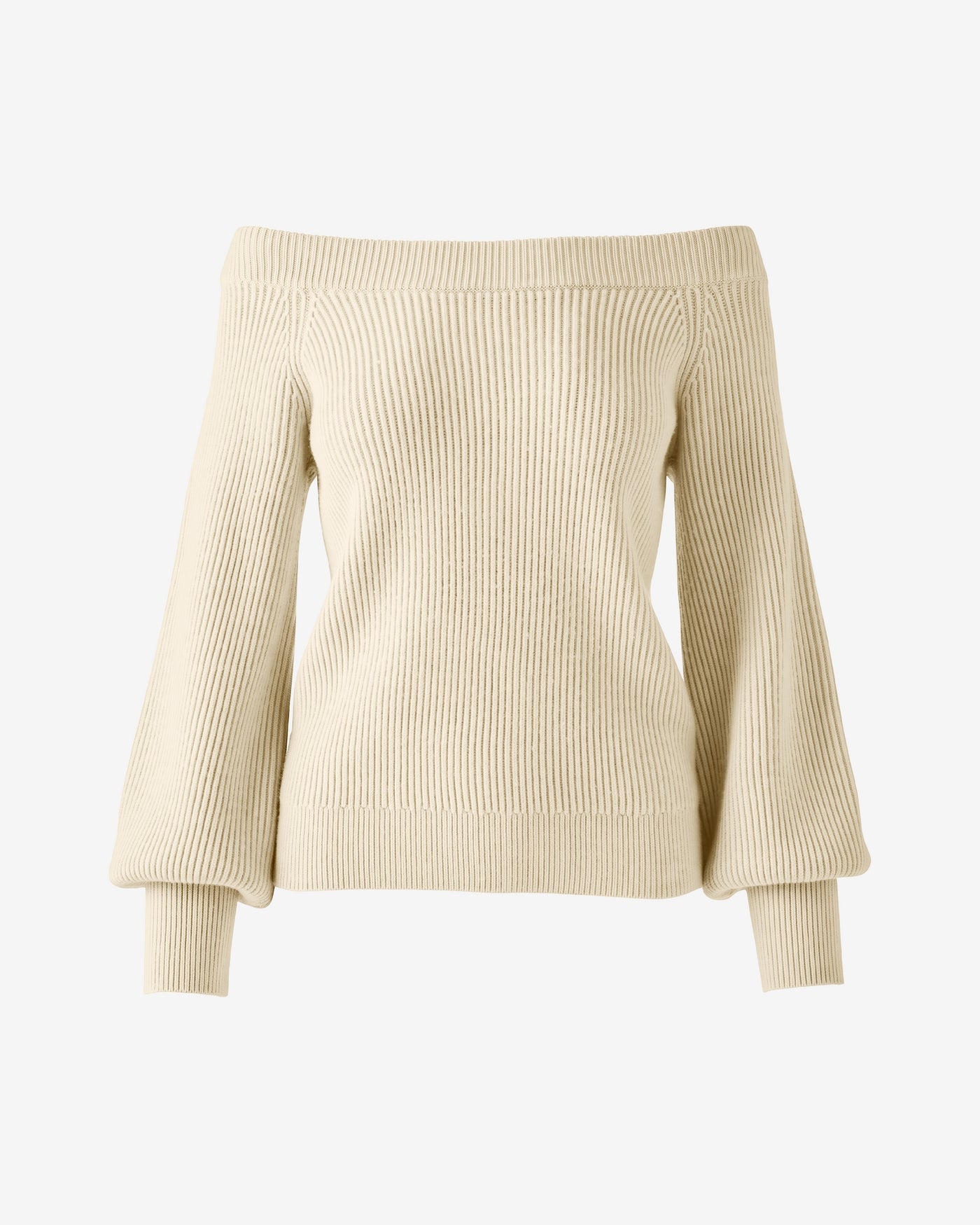 Slouchy Rib Knit Sweater Birch