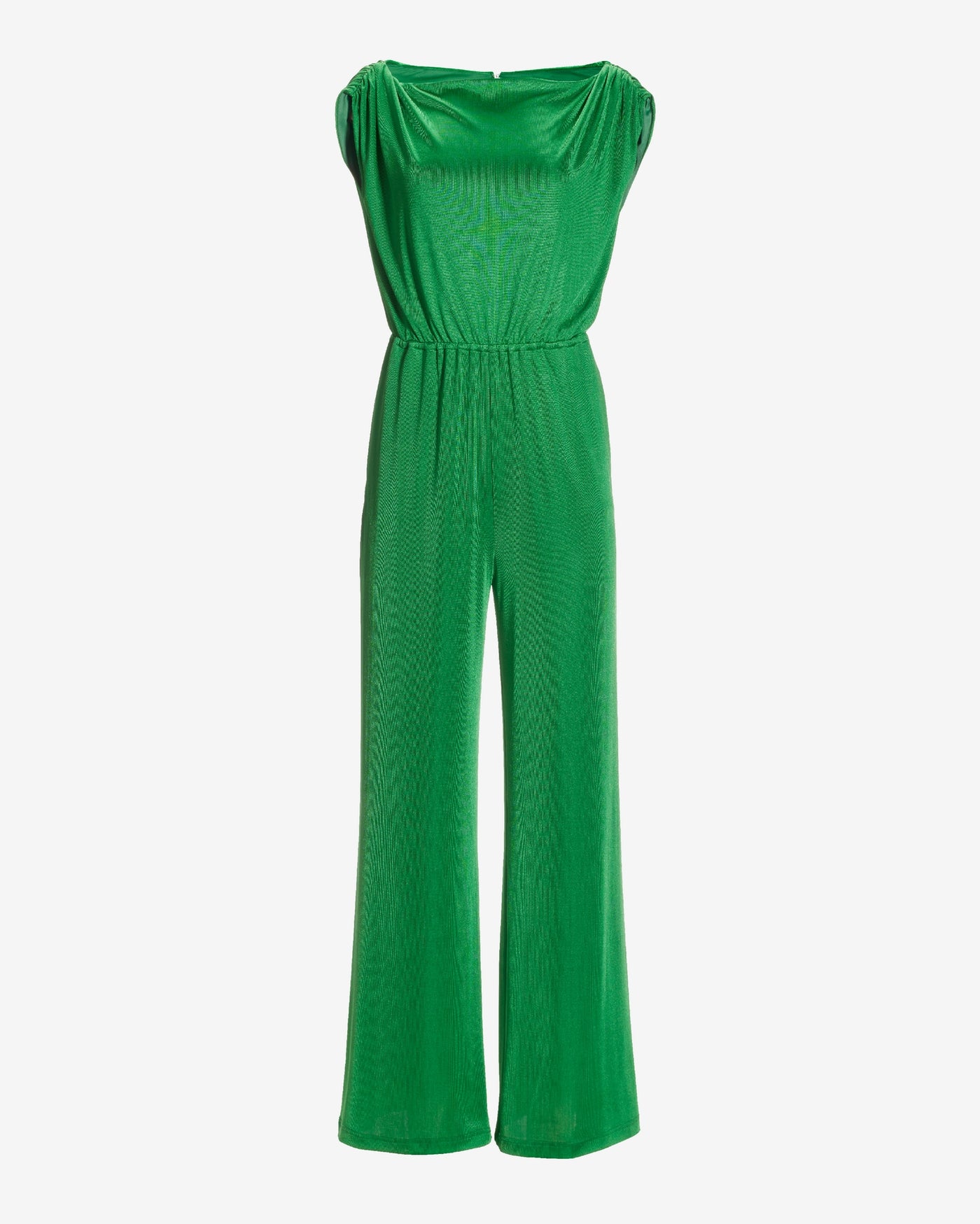 Slouchy Versatile Knit Jumpsuit Fern Green