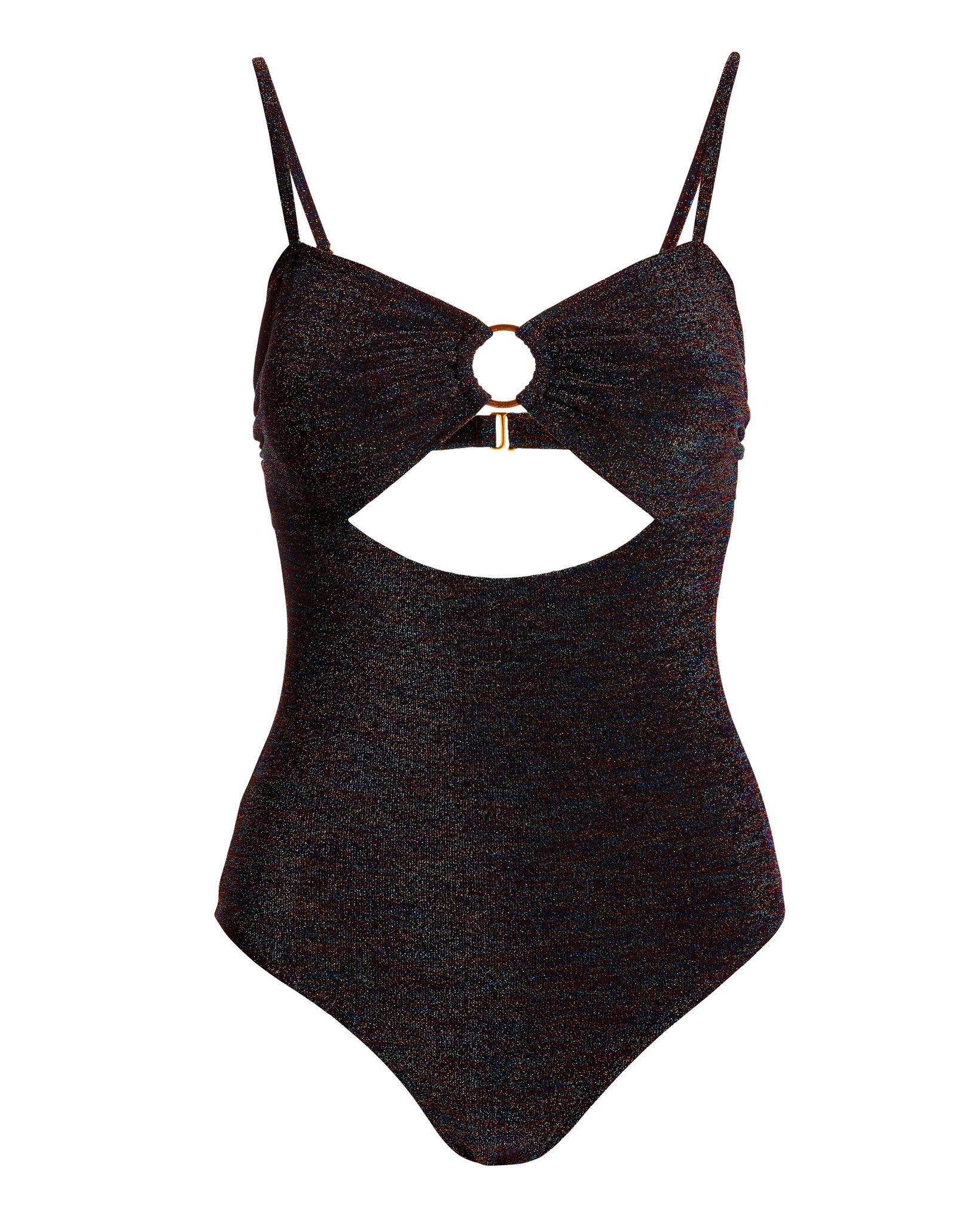 Multicolor Shimmer Sweetheart Ring One-Piece Swimsuit