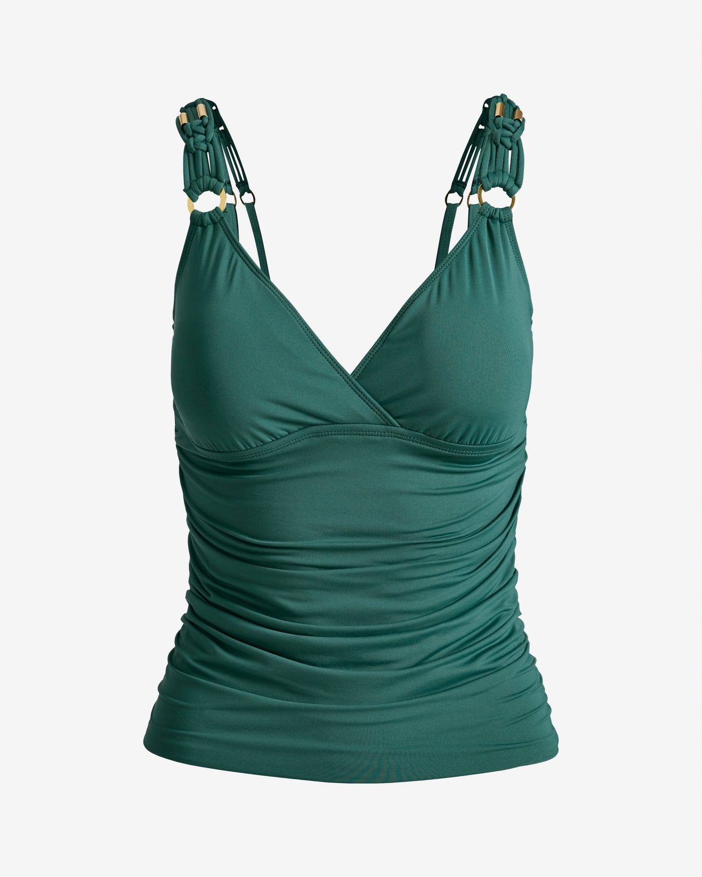 Bleu Rod Beattie Macramé Surplice Tankini Swim Top Palma