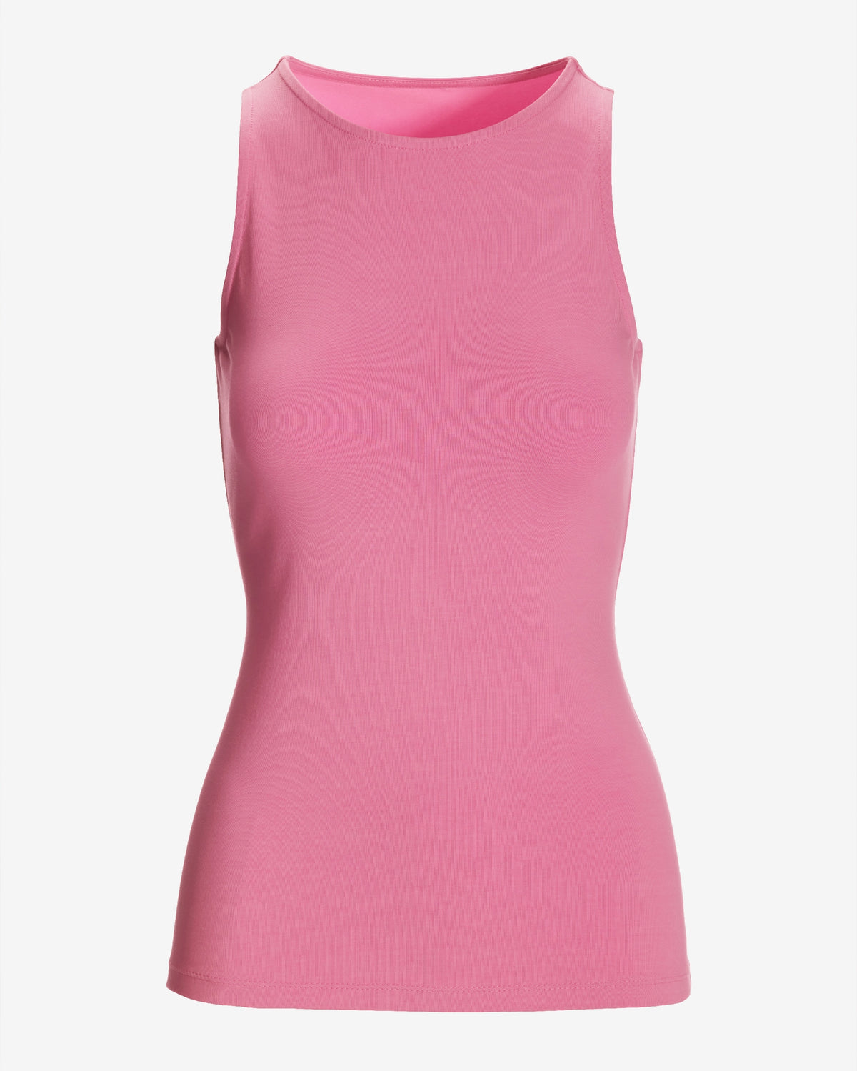 So Sexy High Neck Tank Knit Top Aurora Pink