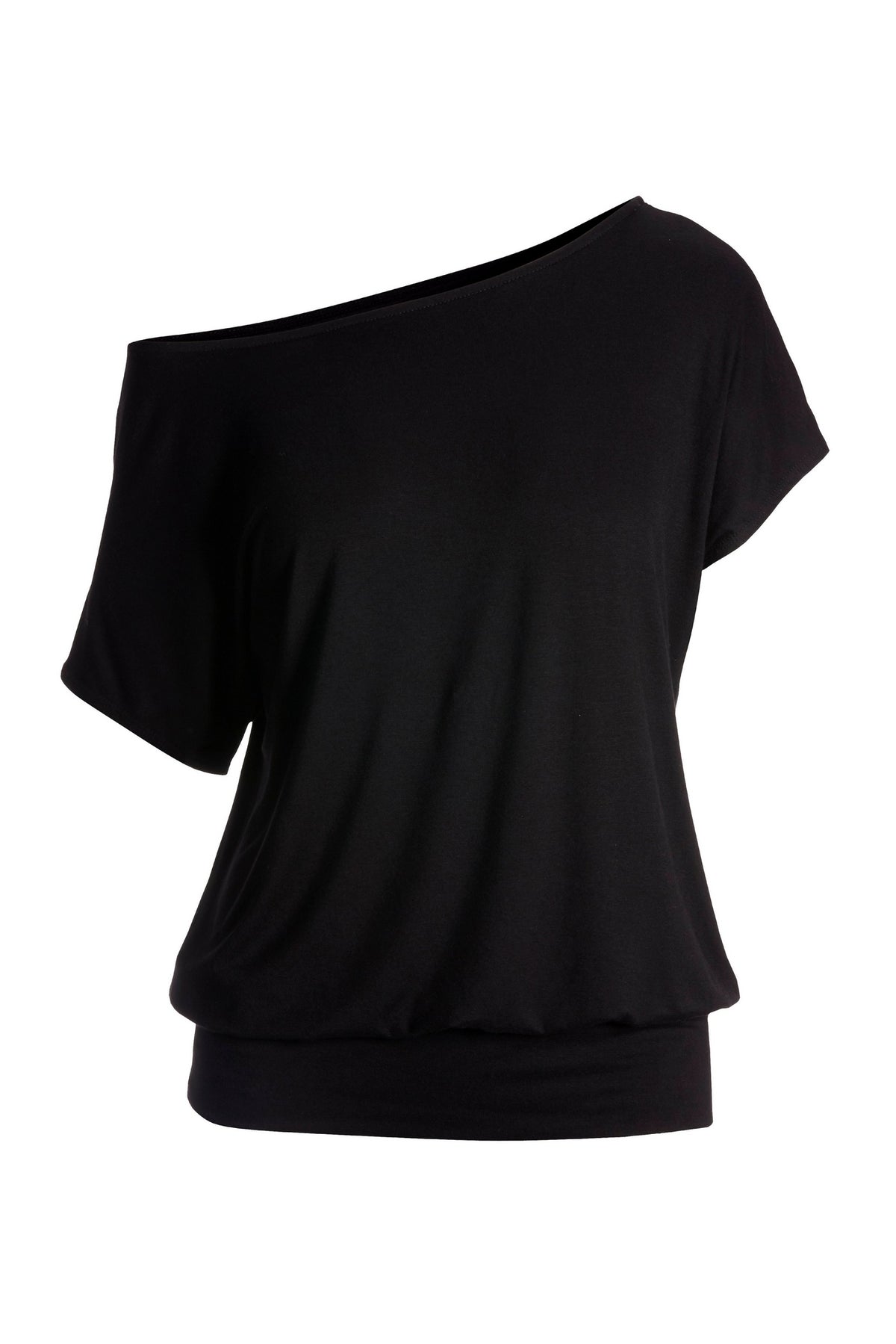 Slouchy Short Sleeve Blouson 2BL18 Black