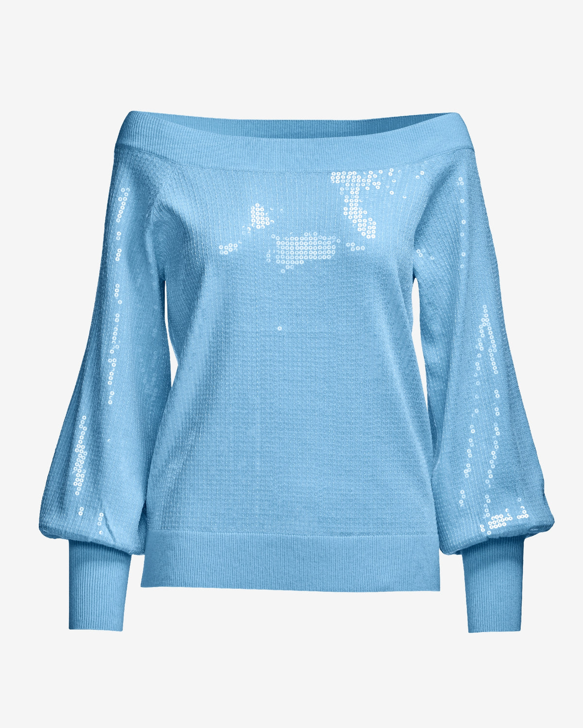 Sequin Slouchy Sweater Airy Blue