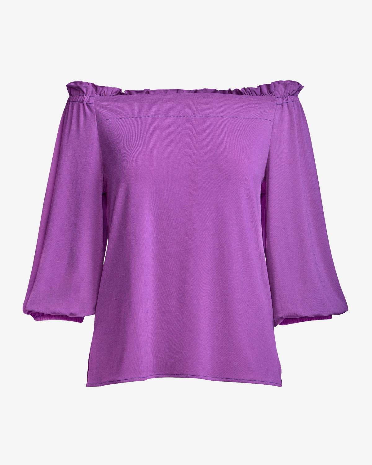 So Chic Off The Shoulder Top Iris Orchid