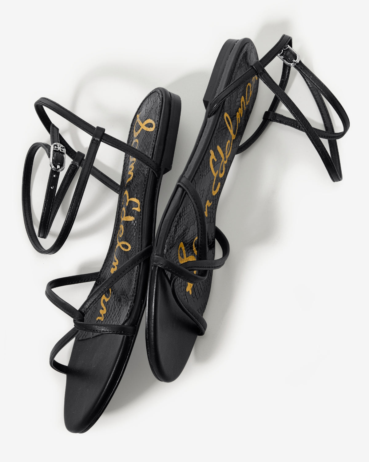 Lace Up Strappy Sandal Black