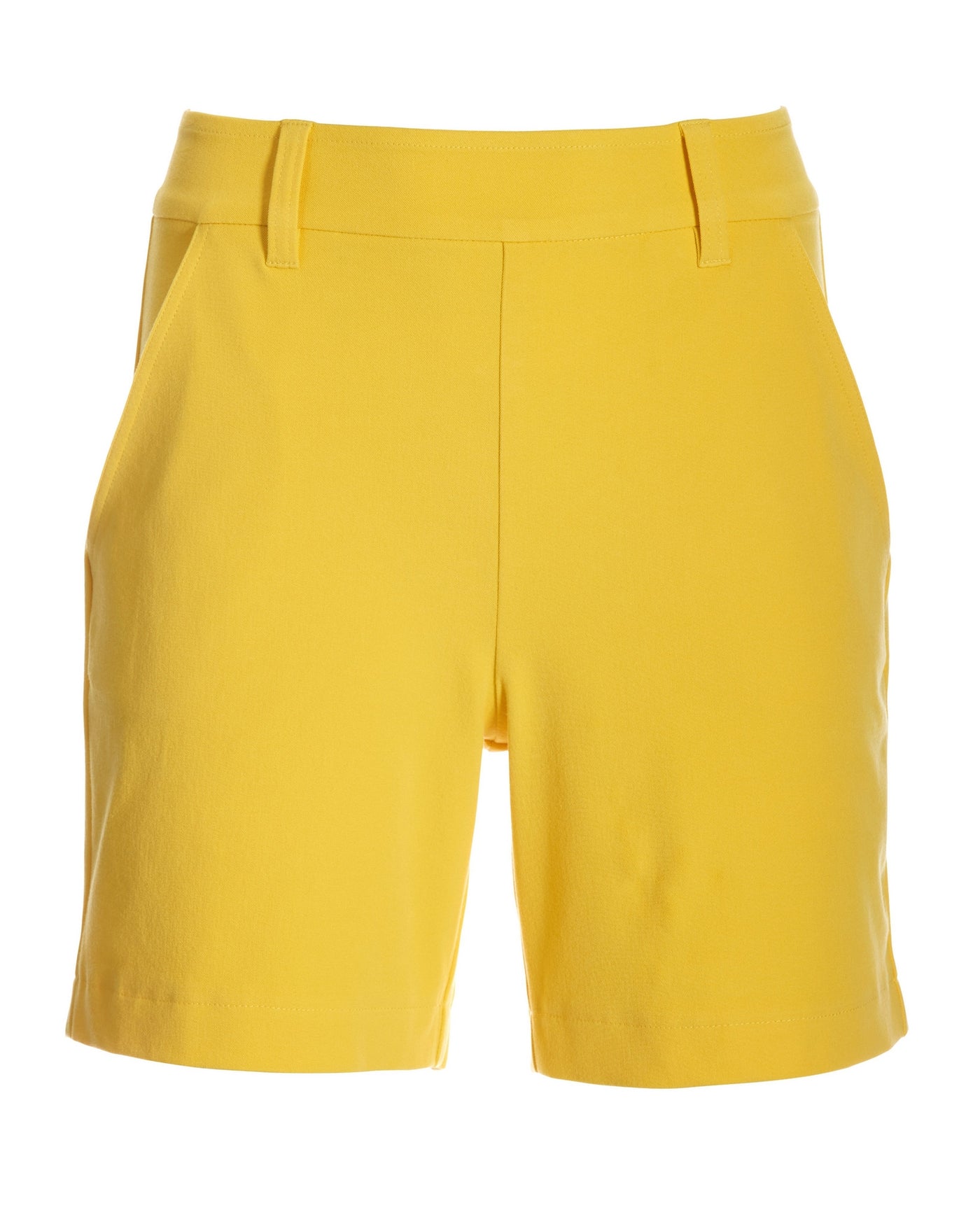 Twill Pull-On Five-Inch Short Dandelion