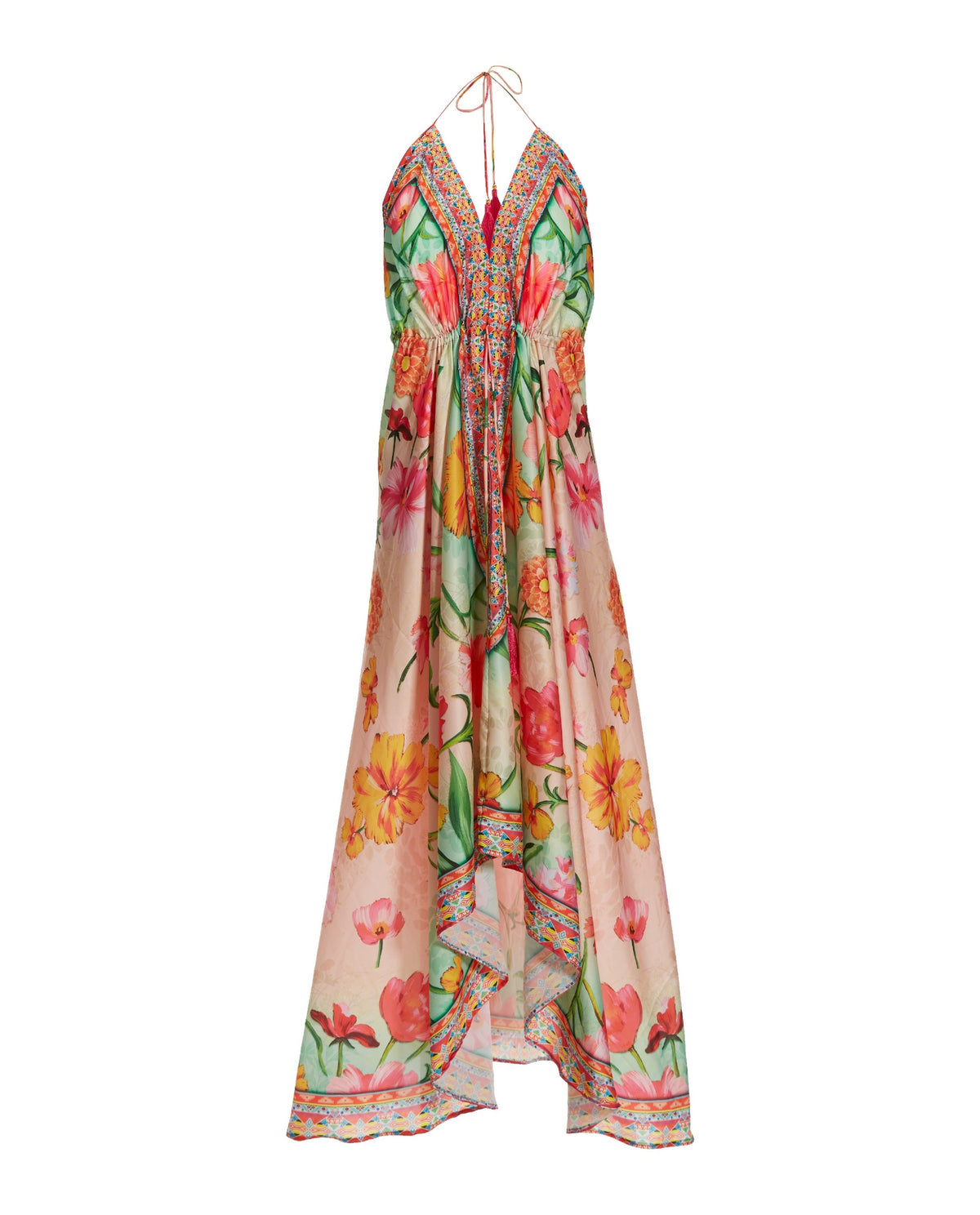 Multi Print High Low Dress Multi