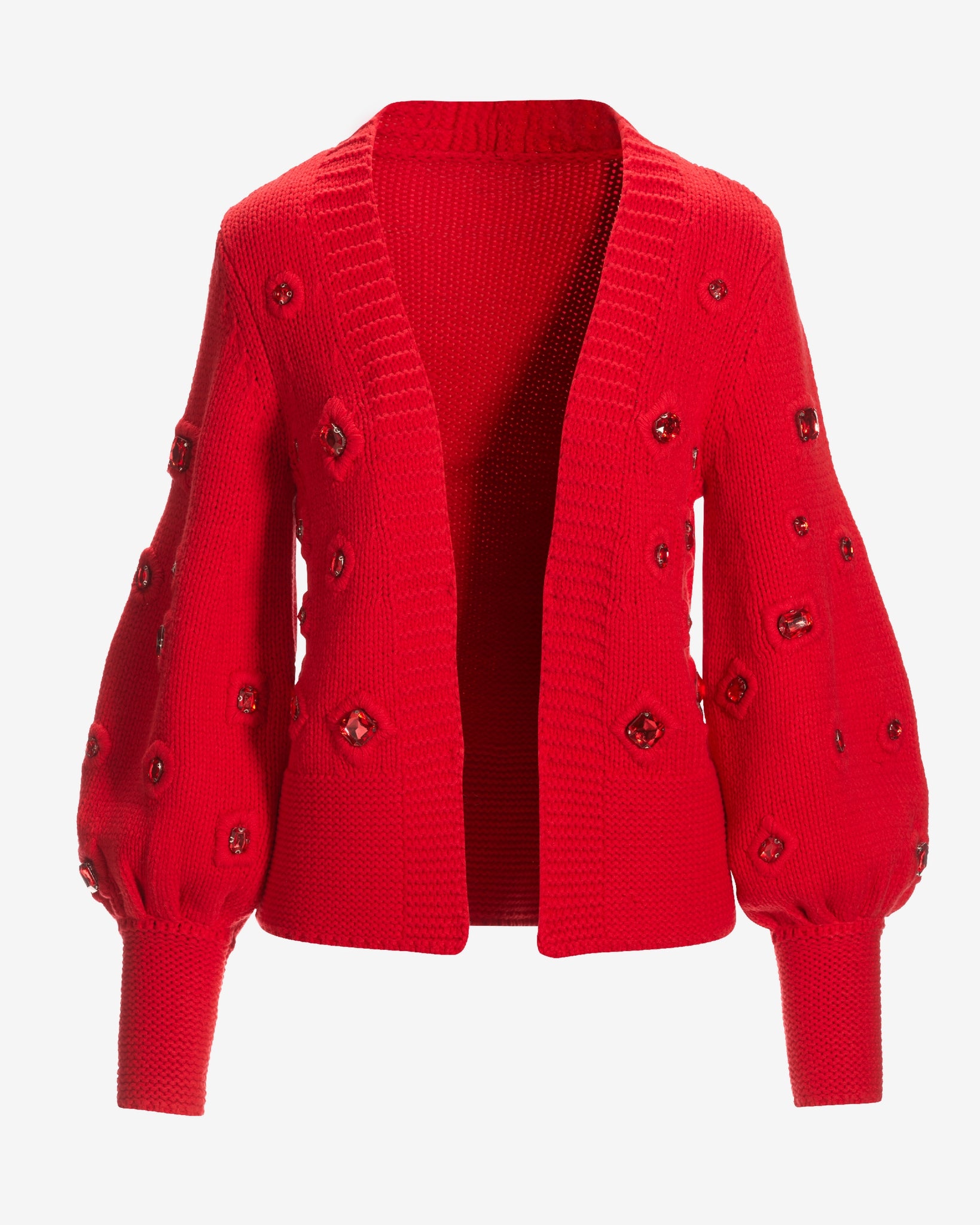 CRANK STUD BUTTON CARDIGAN 赤 red CRANK】KNIT STUD BUTTON CARDIGAN | OUR BRAND,CRANK