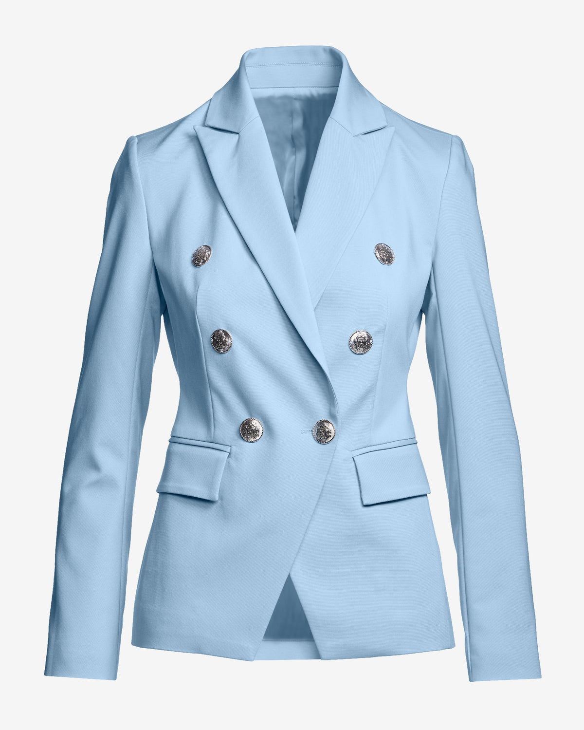 Modern Double-Breasted Blazer Blue Bell