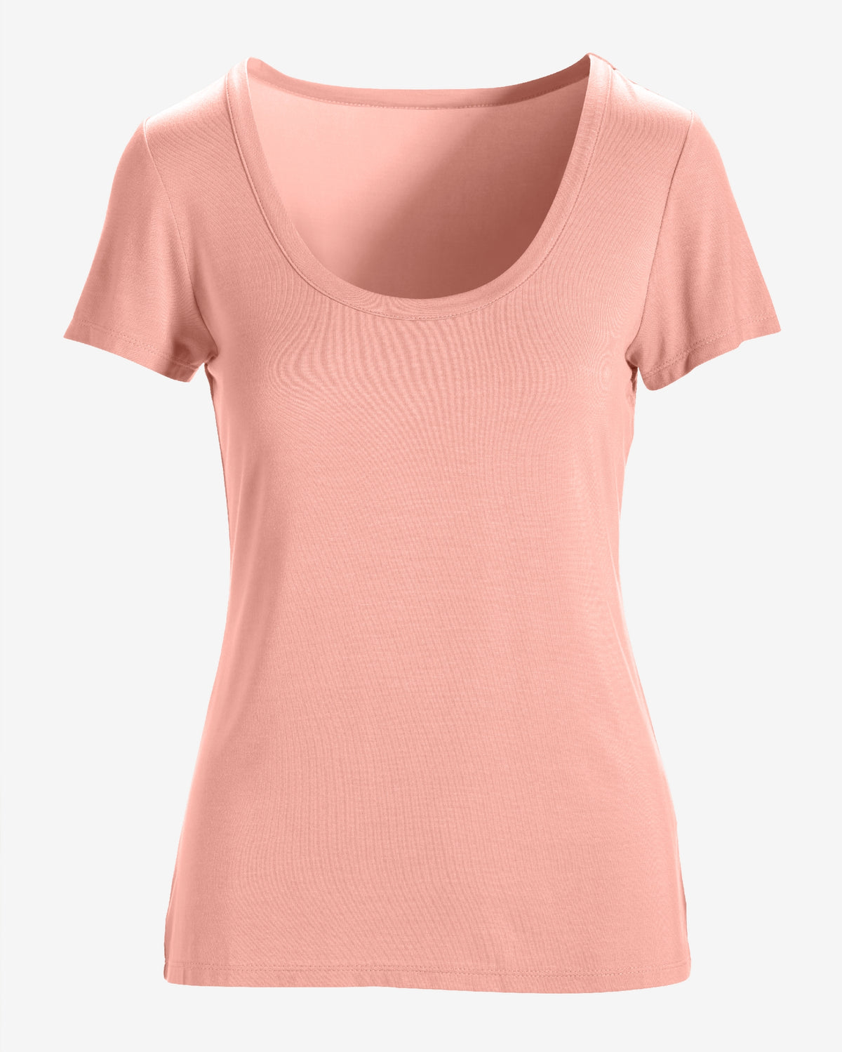 So Effortless Scoopneck T Shirt Peaches N Cream