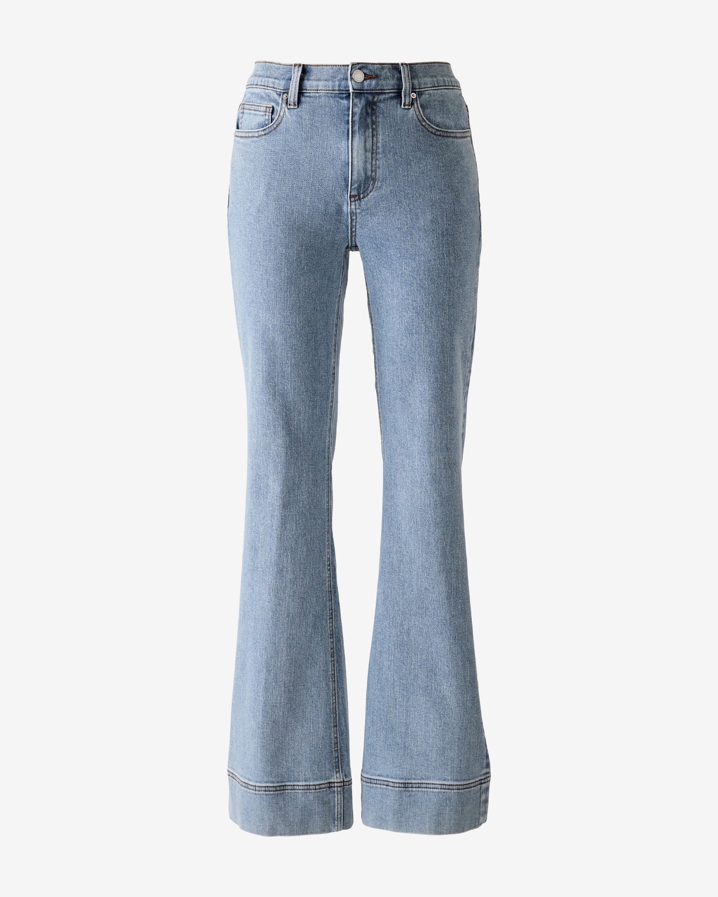 Monterey High Rise Wide Hem Bootcut Jean Light Wash
