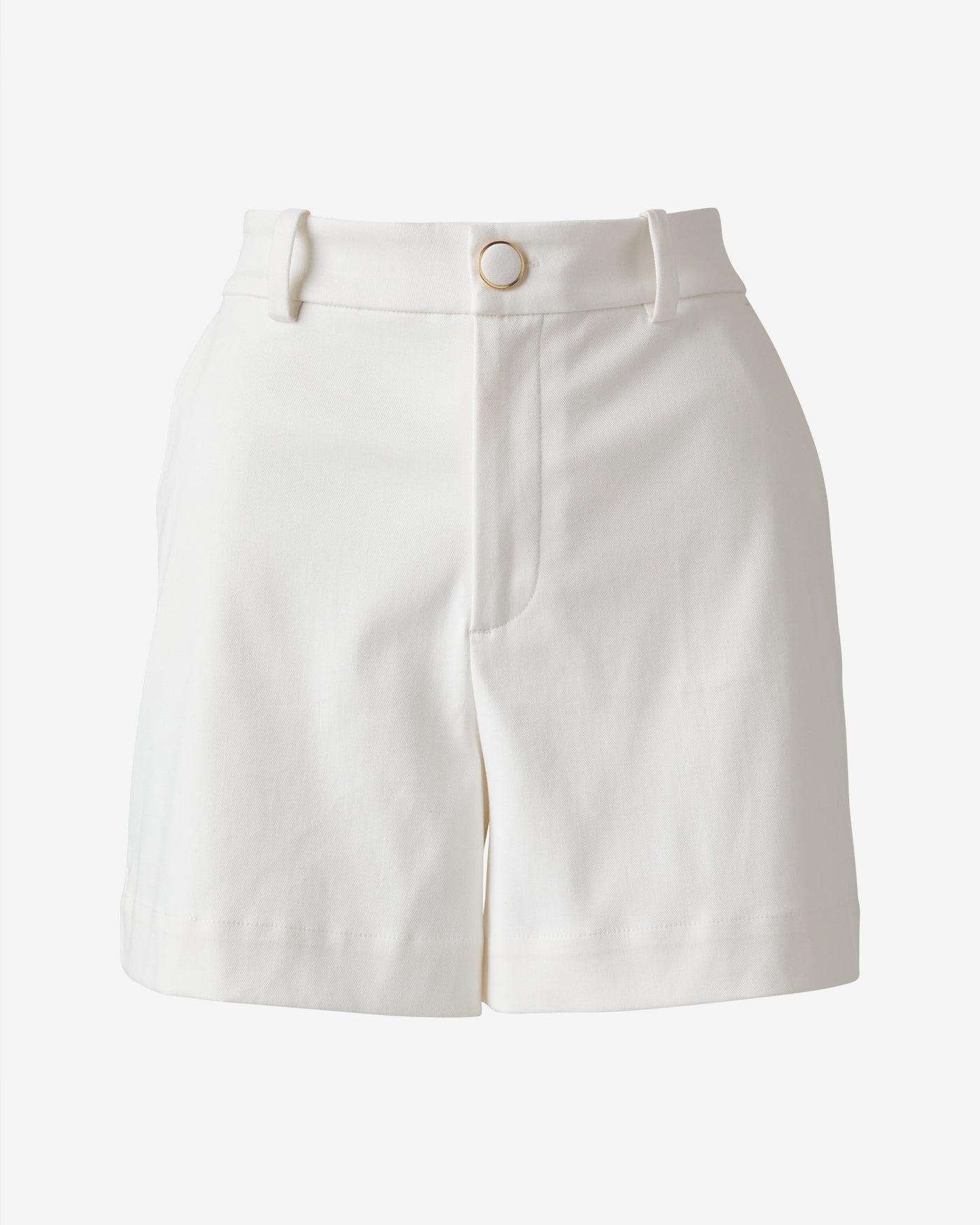 Relaxed Twill Short White