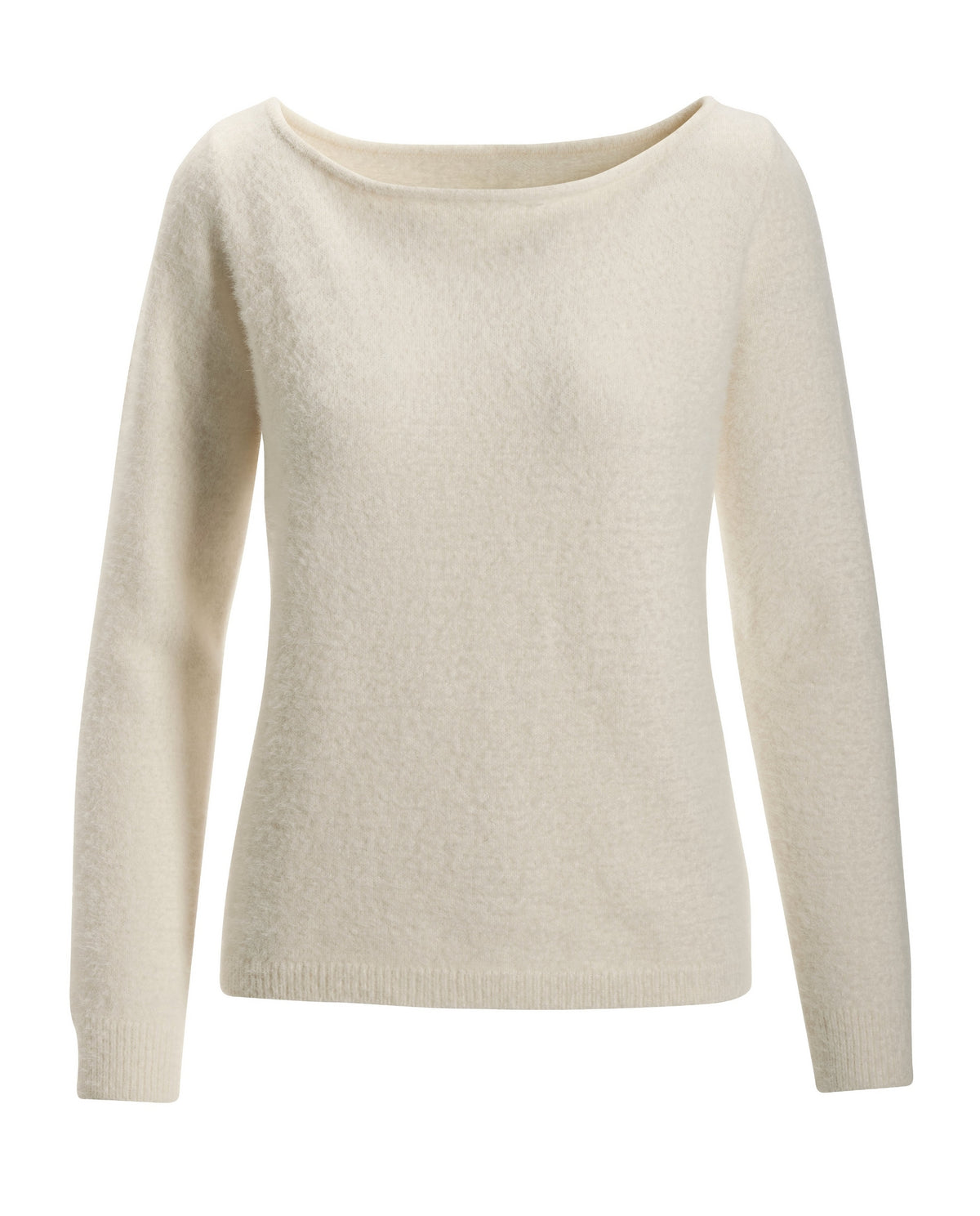 Plush Slouchy Sweater Off White