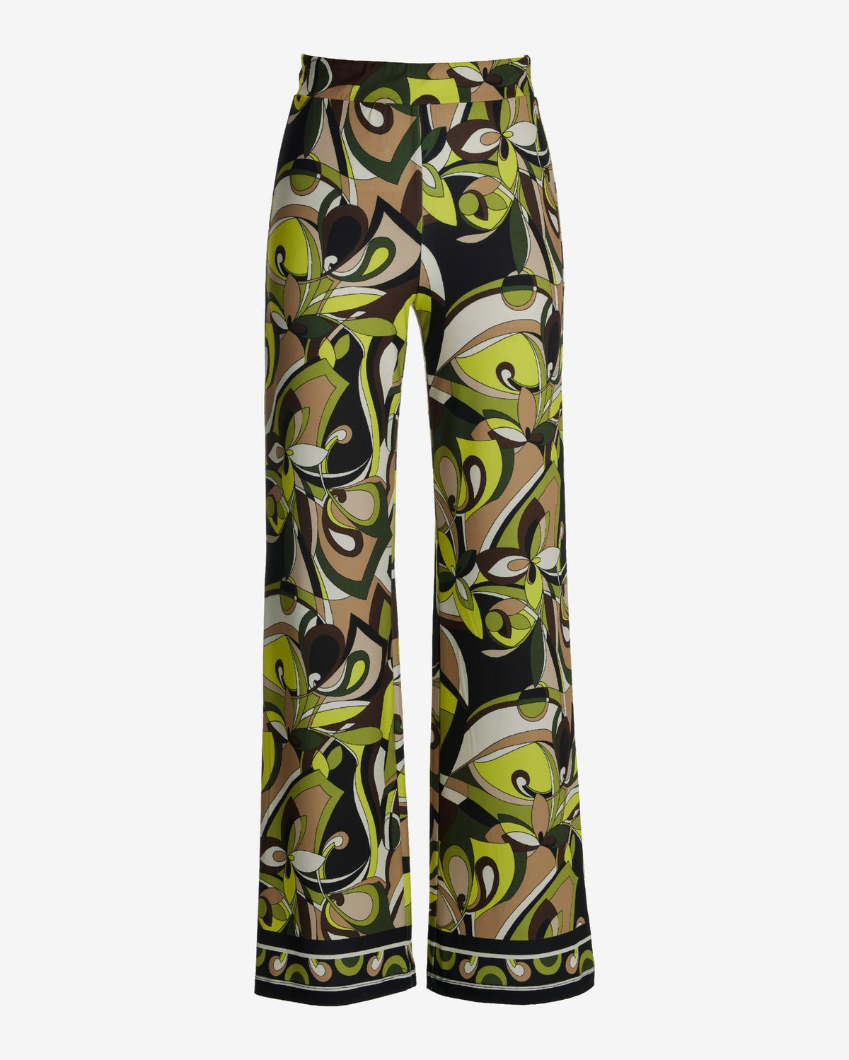 Malibu Print Wide Leg Pant End of Summer Abstract