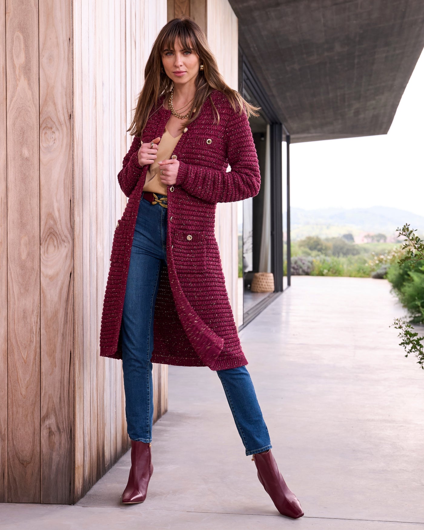 Sam Edelman Kitten Heel Bootie Wine