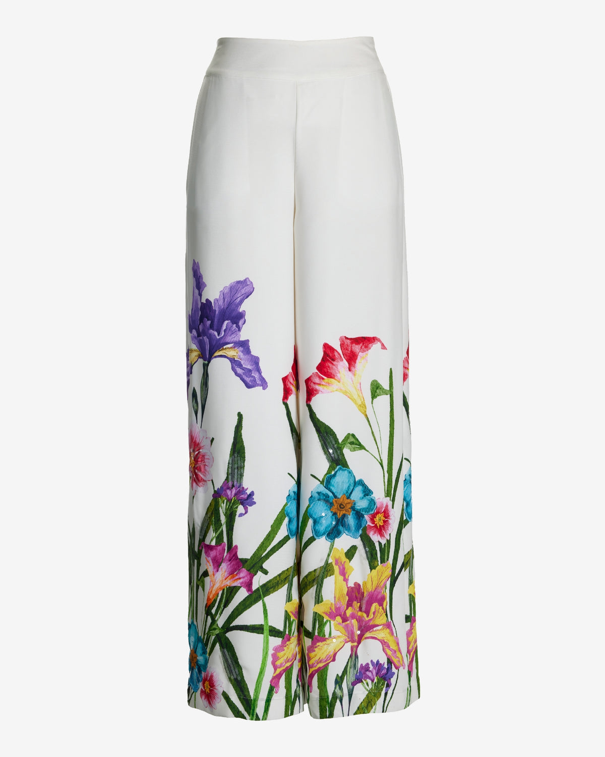 Printed Floral Woven Wide Leg Pant Iris Of My Eye