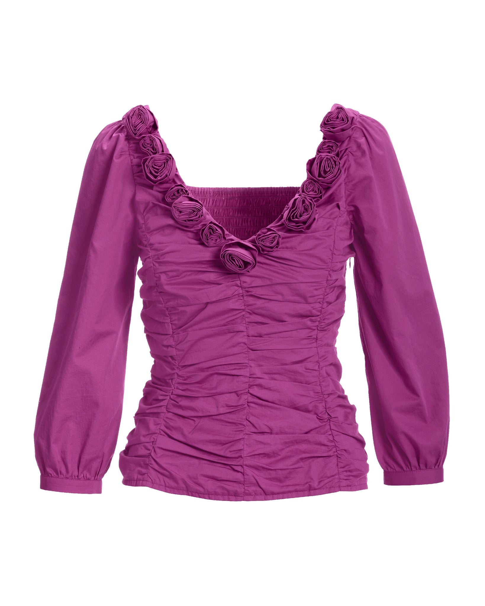 GRAND RIBBON BLOUSE(F WHITE): TOPSjosemoon