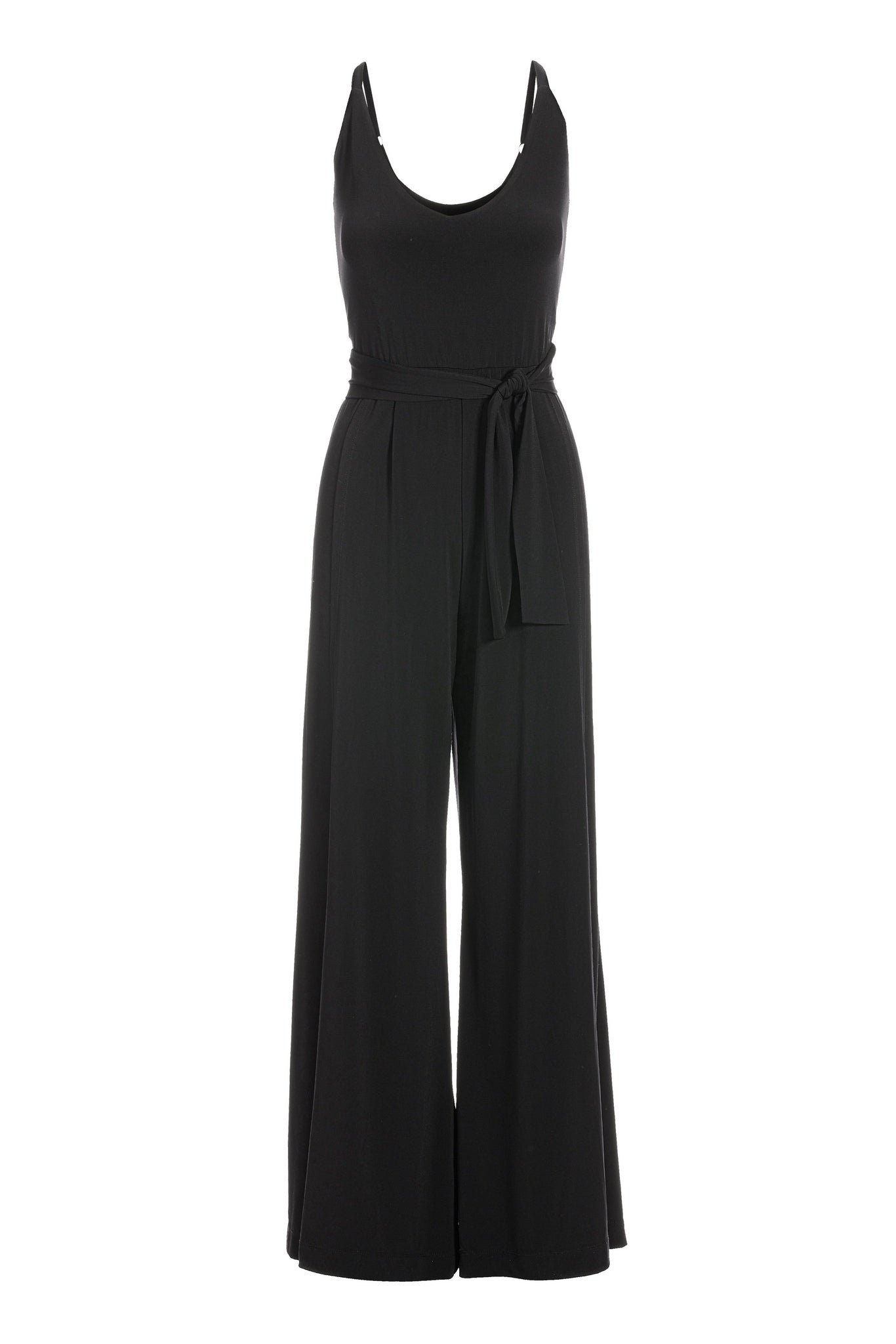 Slit Leg Jumpsuit Black