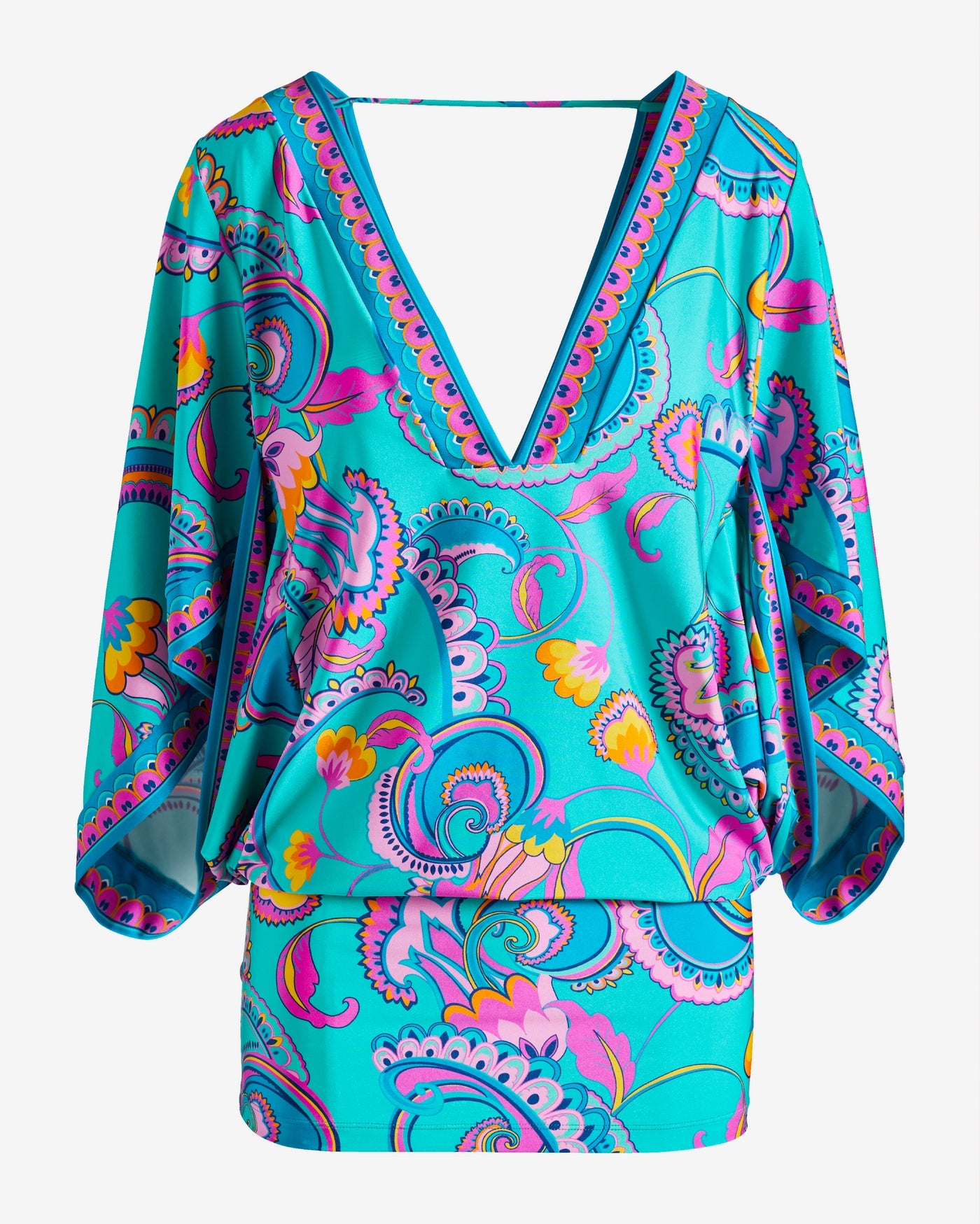 Trina Turk Mykonos Printed Swim Coverup Teal