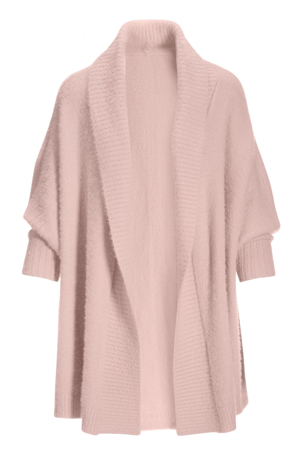 Plush Relaxed Cardigan Blush
