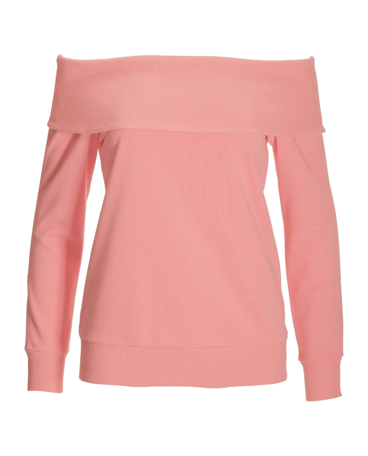Slouchy Fold Over Sweatshirt Sachet Pink