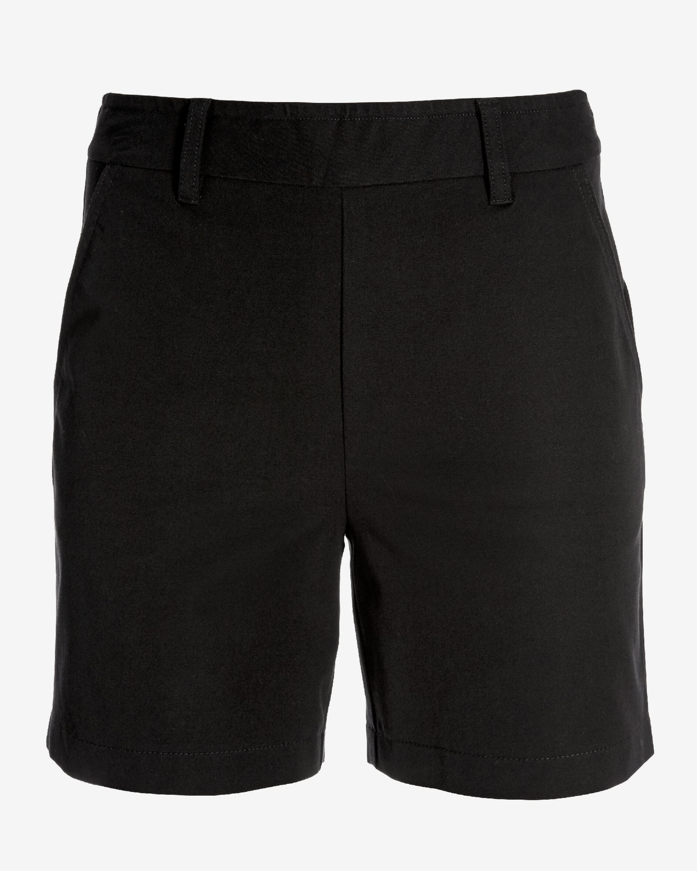 Twill Pull-On Five-Inch Short Black