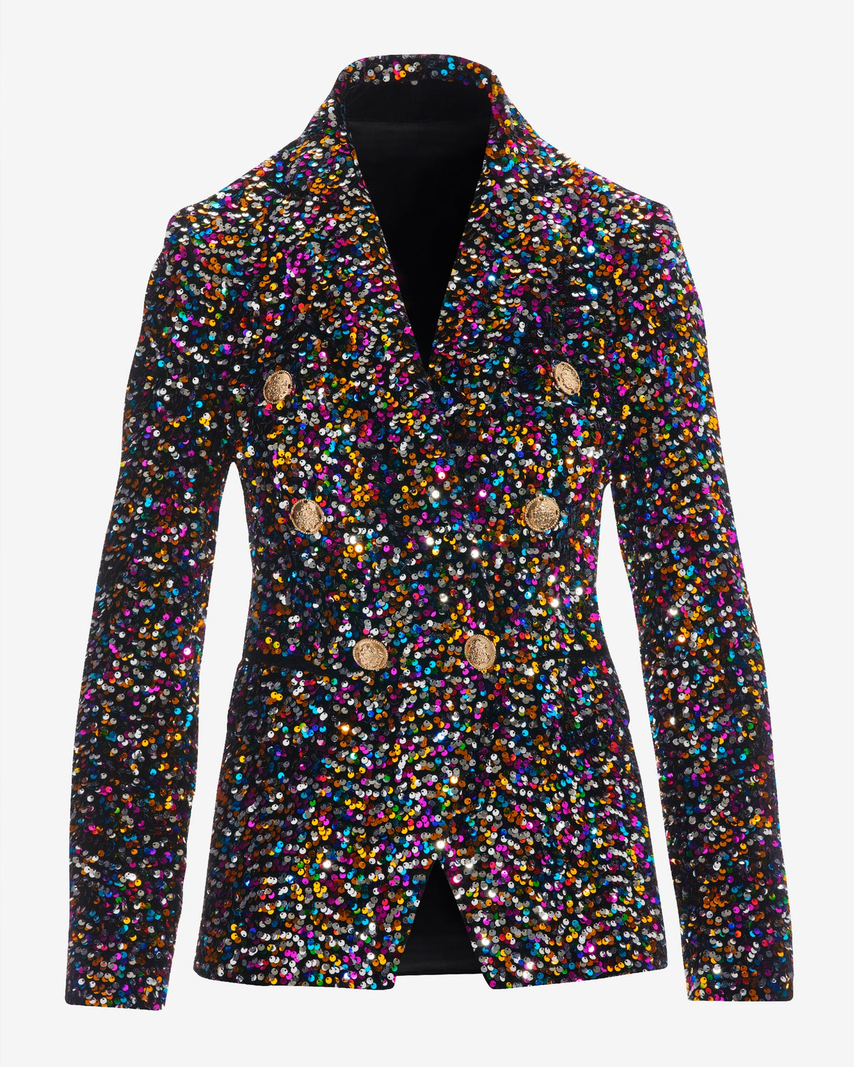 Sequin Double Breasted Blazer Multi